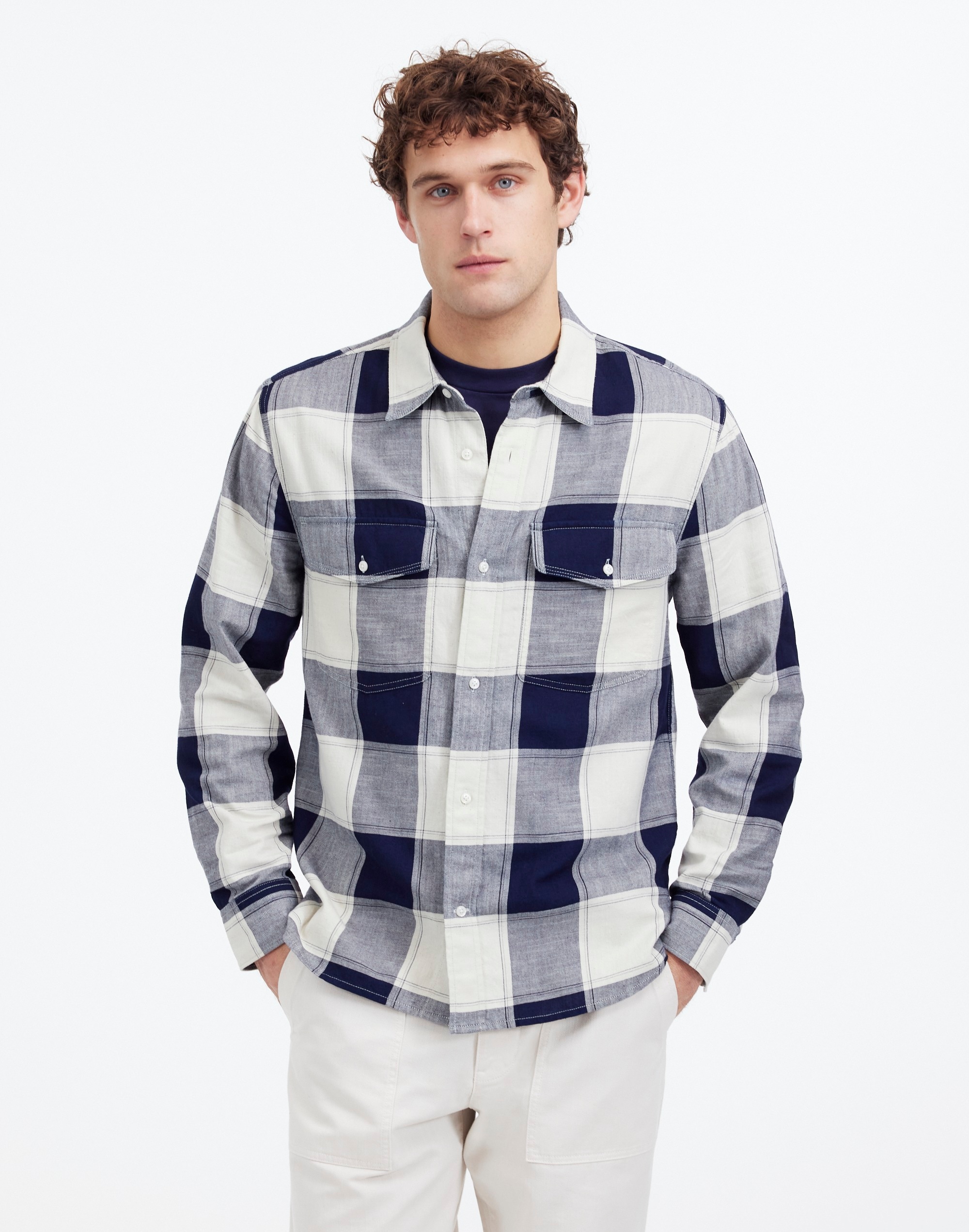 Work Shirt in Cotton Plaid