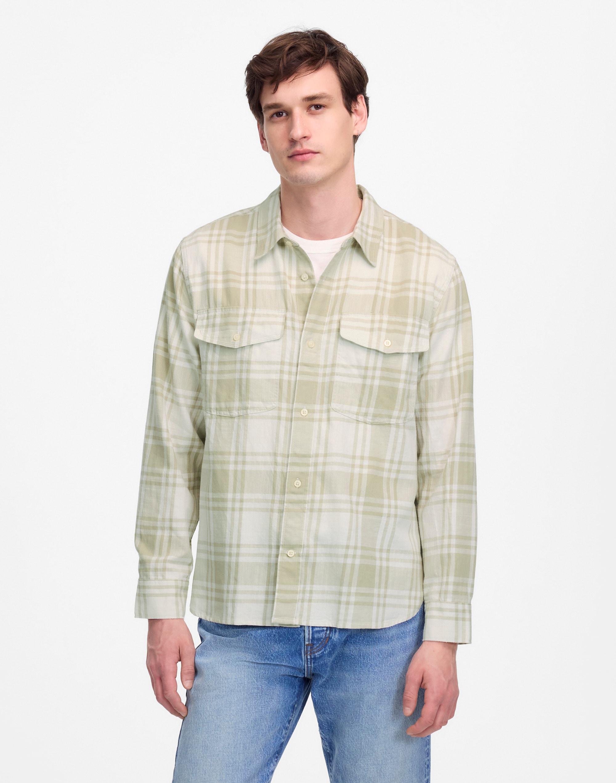 Work Shirt in Cotton Plaid