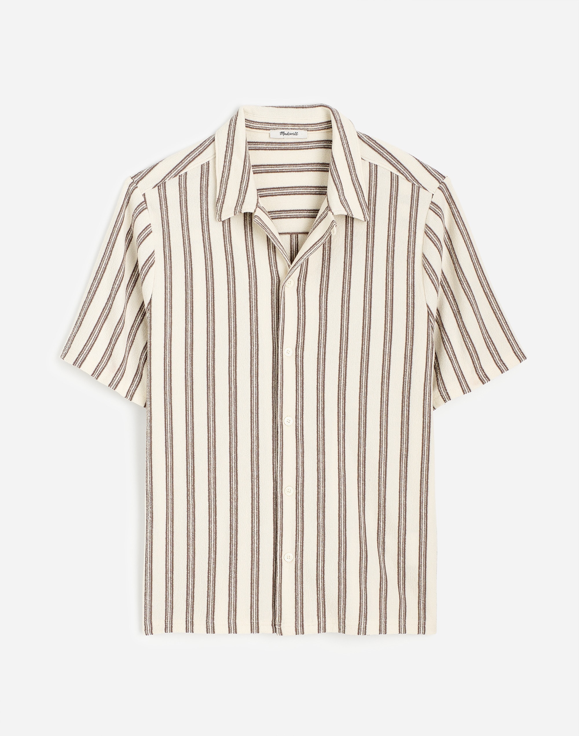 Textured Camp Collar Shirt