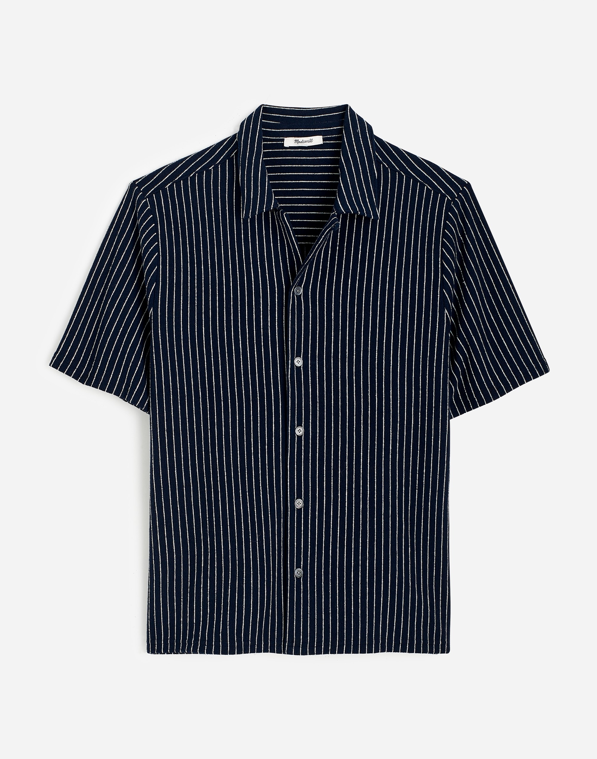 Textured Camp Collar Shirt