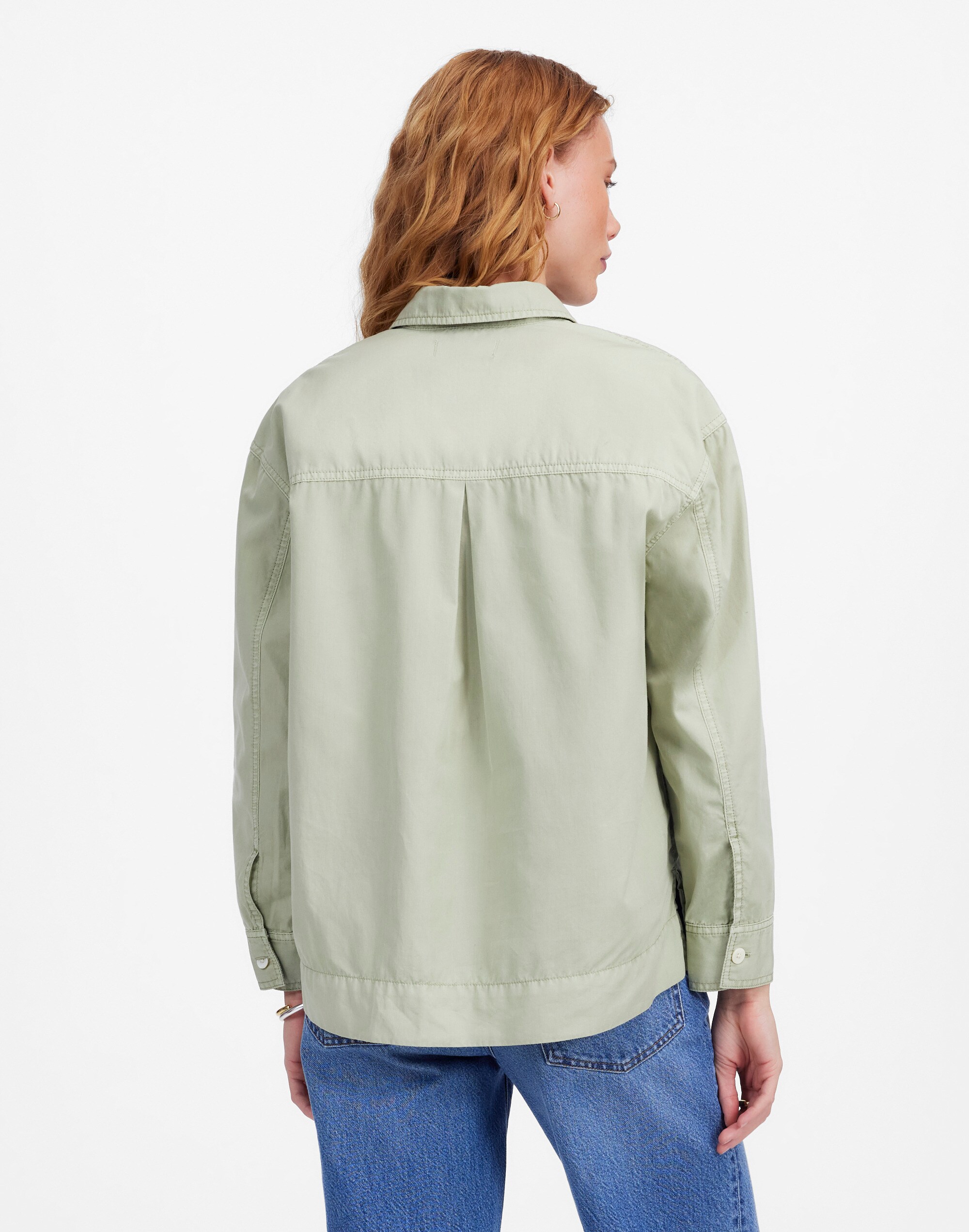 Denim Popover Shirt in Garment Dye