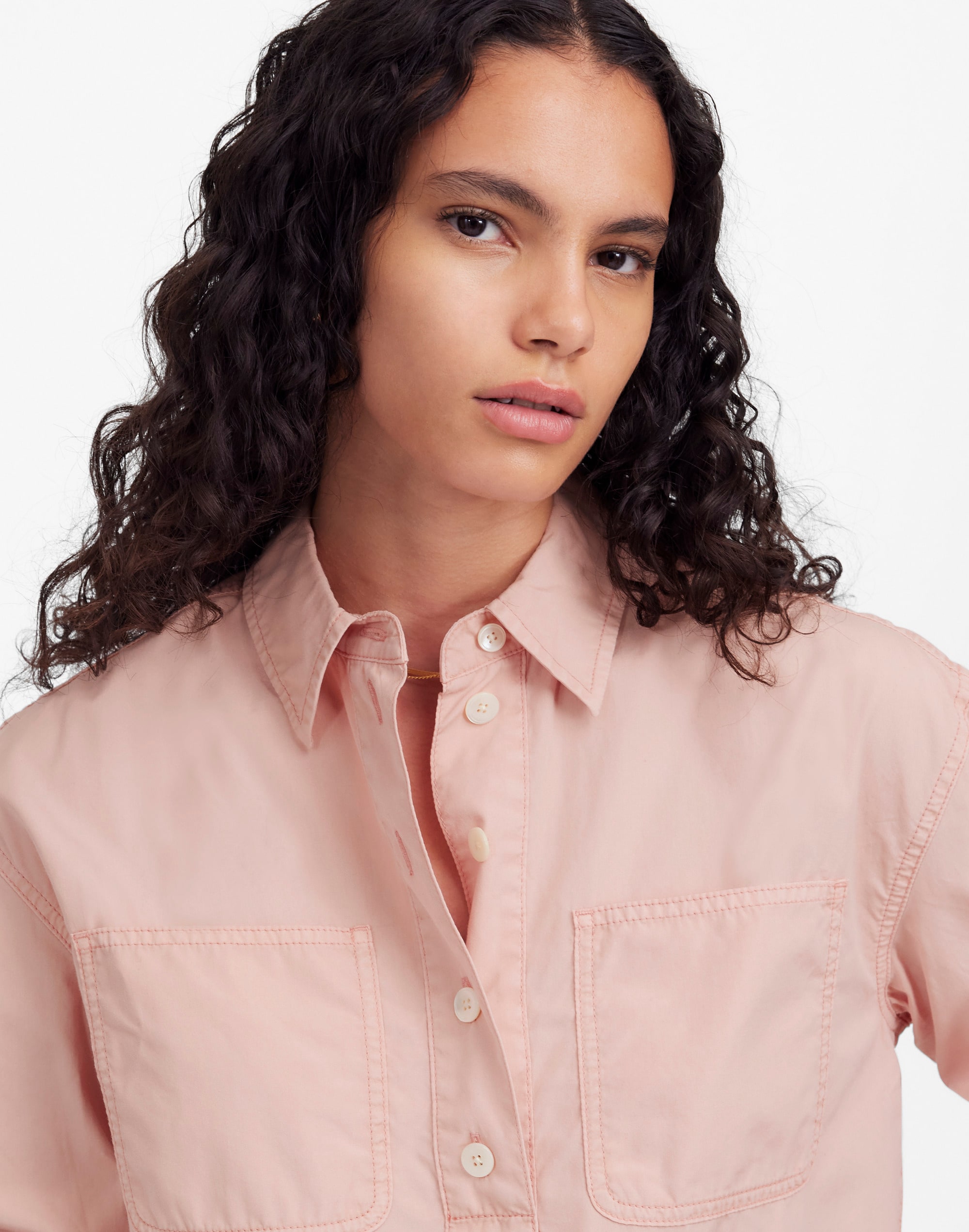 Denim Popover Shirt in Garment Dye