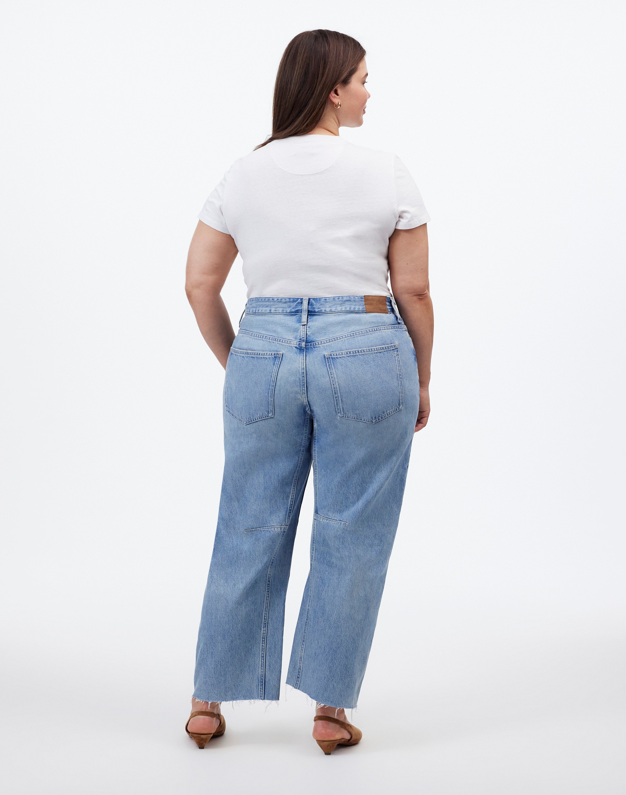 The Plus Darted Barrel-Leg Jean