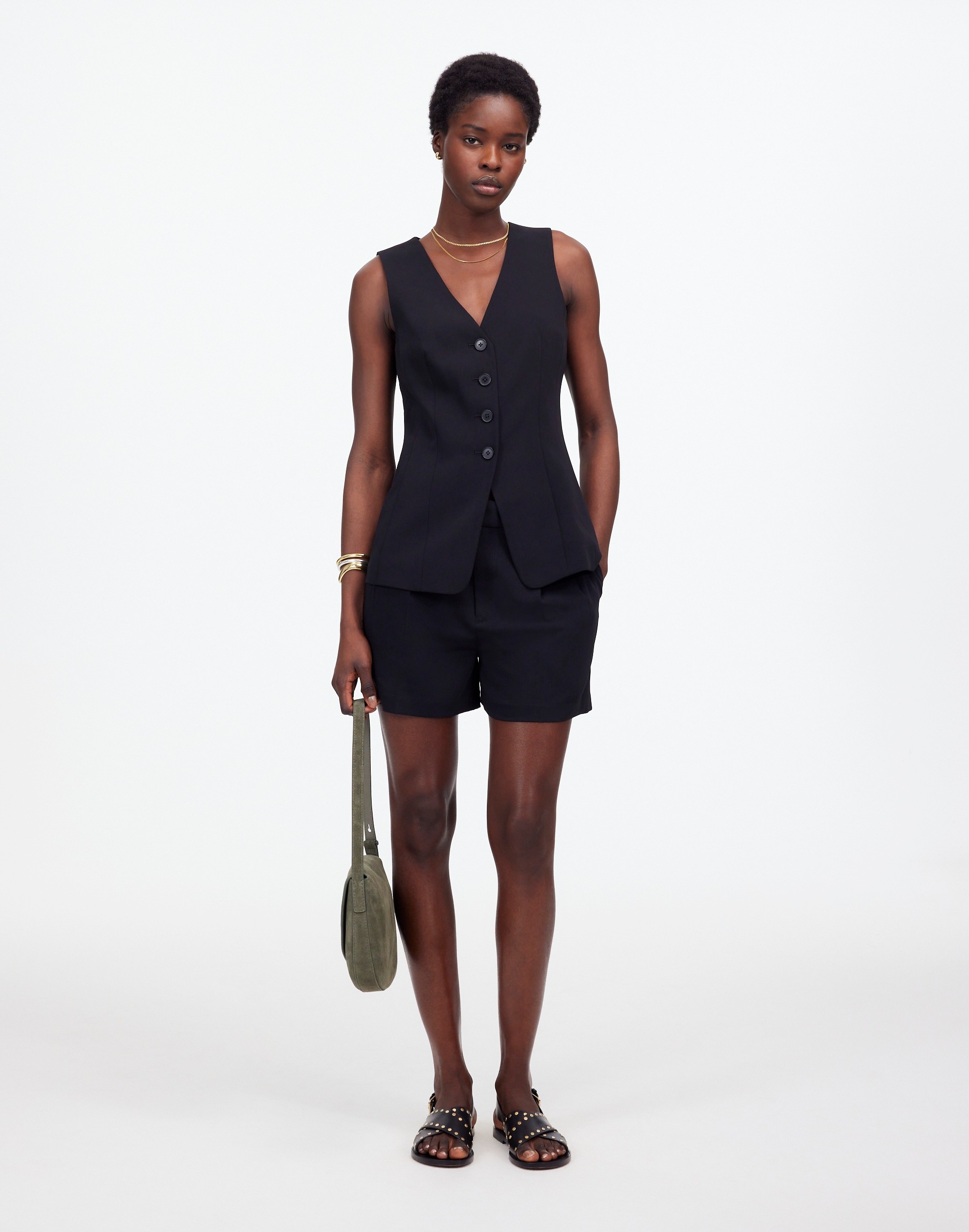 cutaway long vest