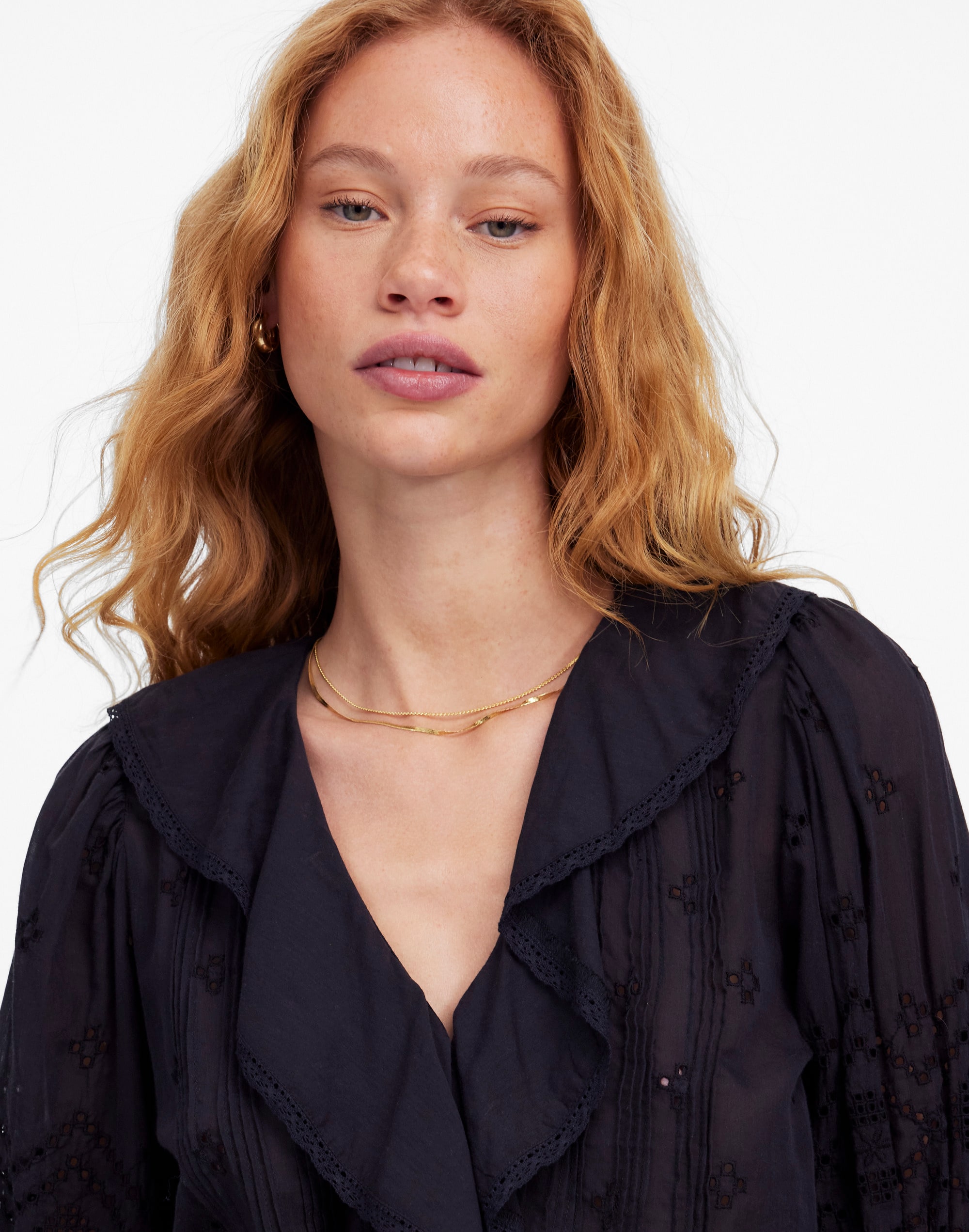 Ruffled Puff-Sleeve Top | Madewell