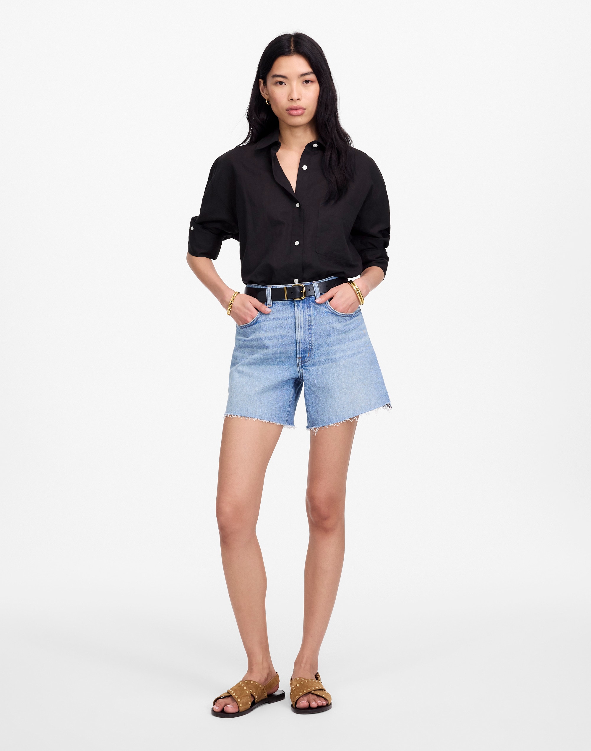 Straight-Hem Shirt