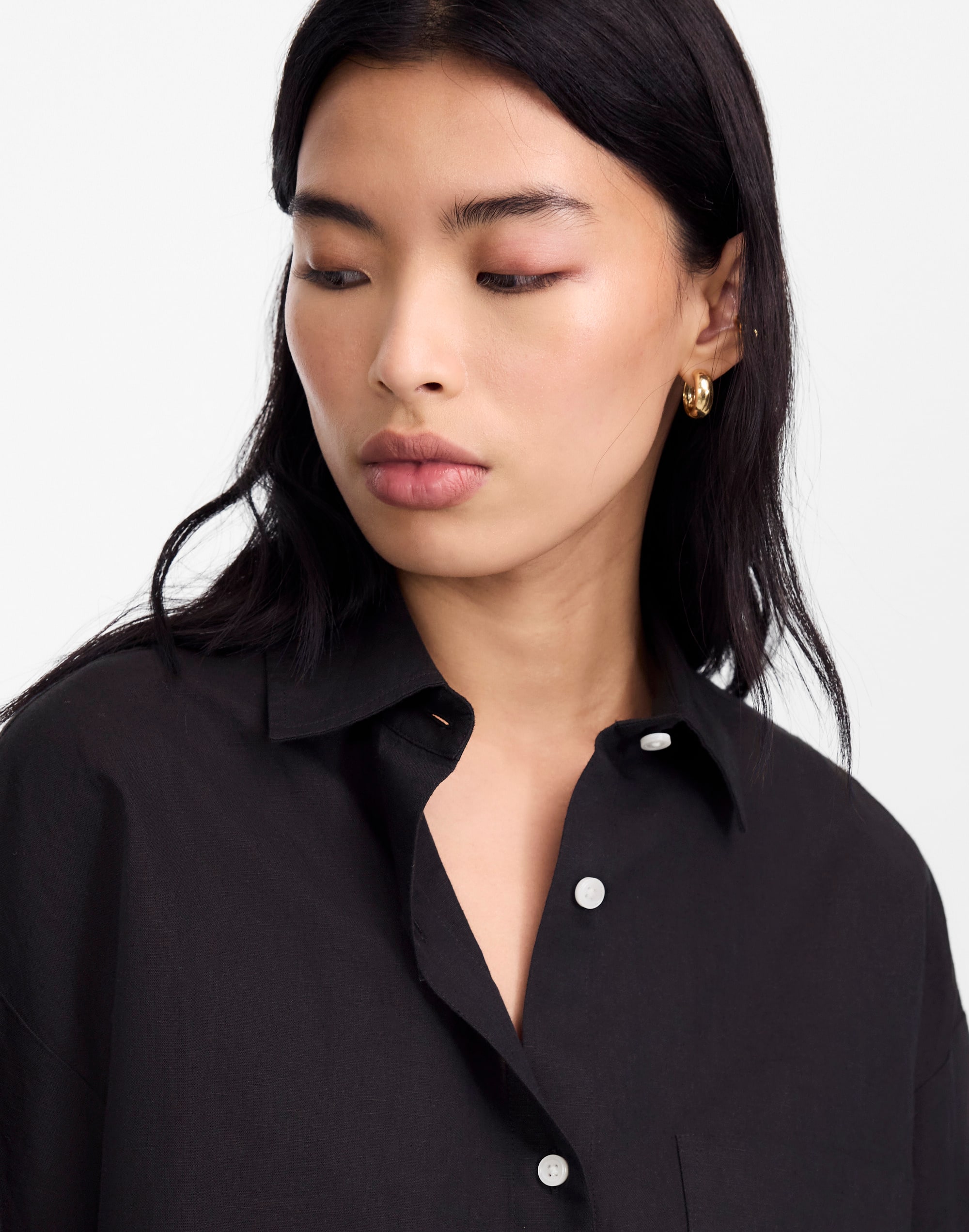 Straight-Hem Shirt