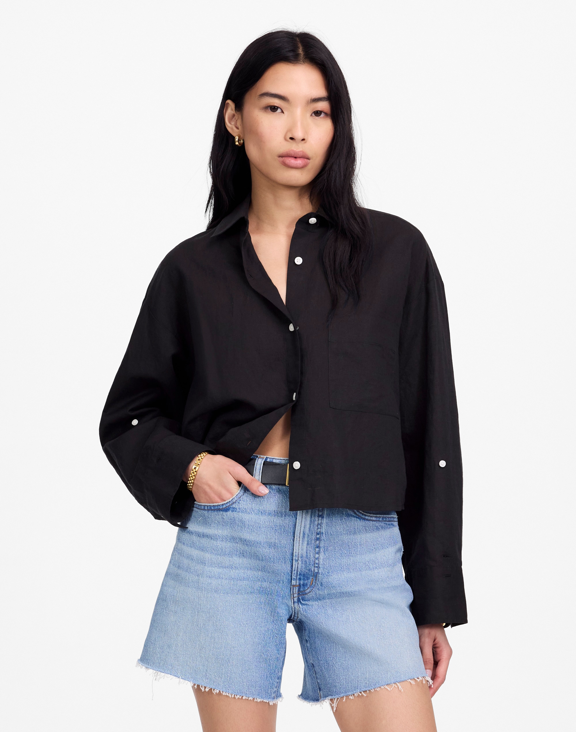 Straight-Hem Shirt