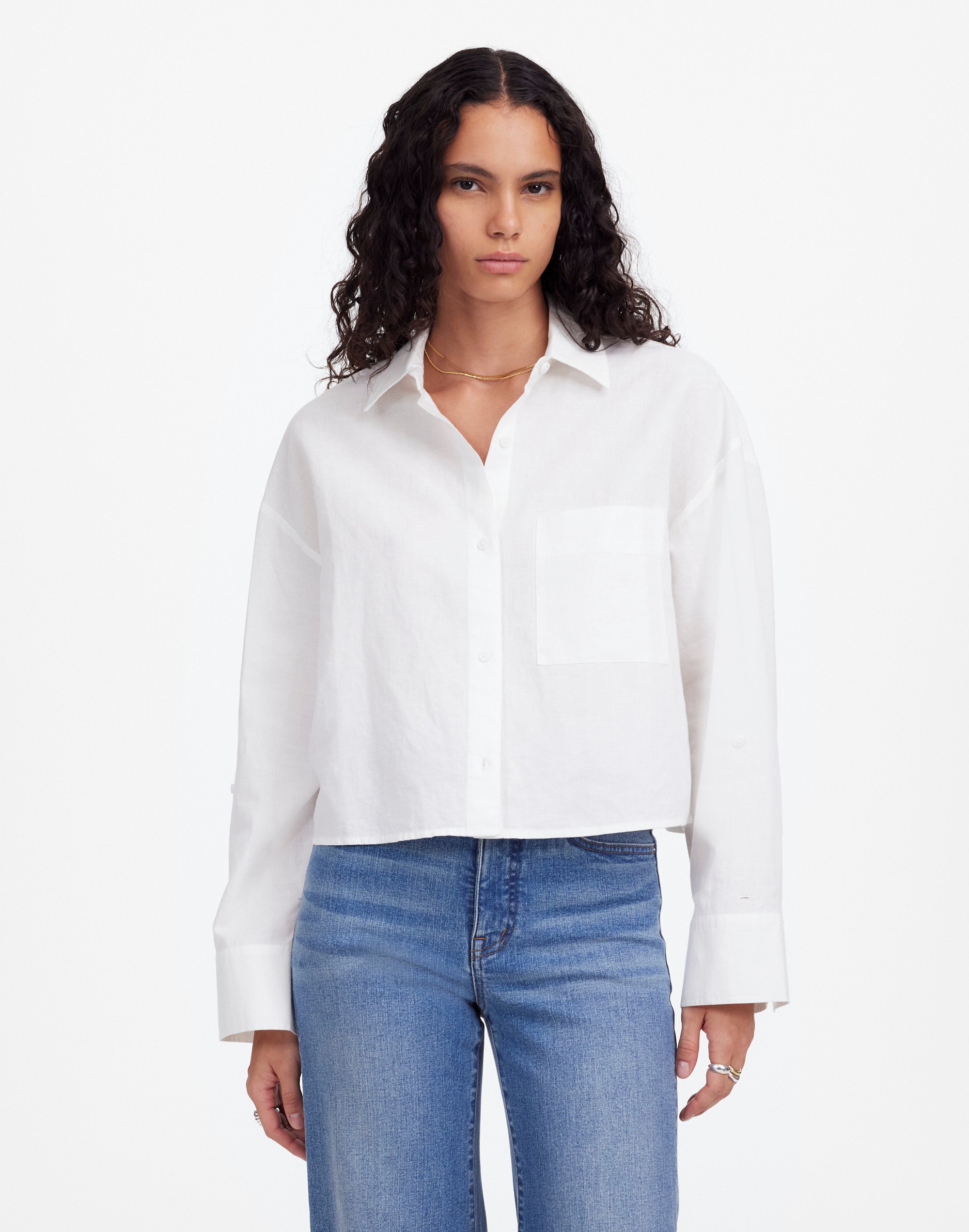Straight-Hem Shirt