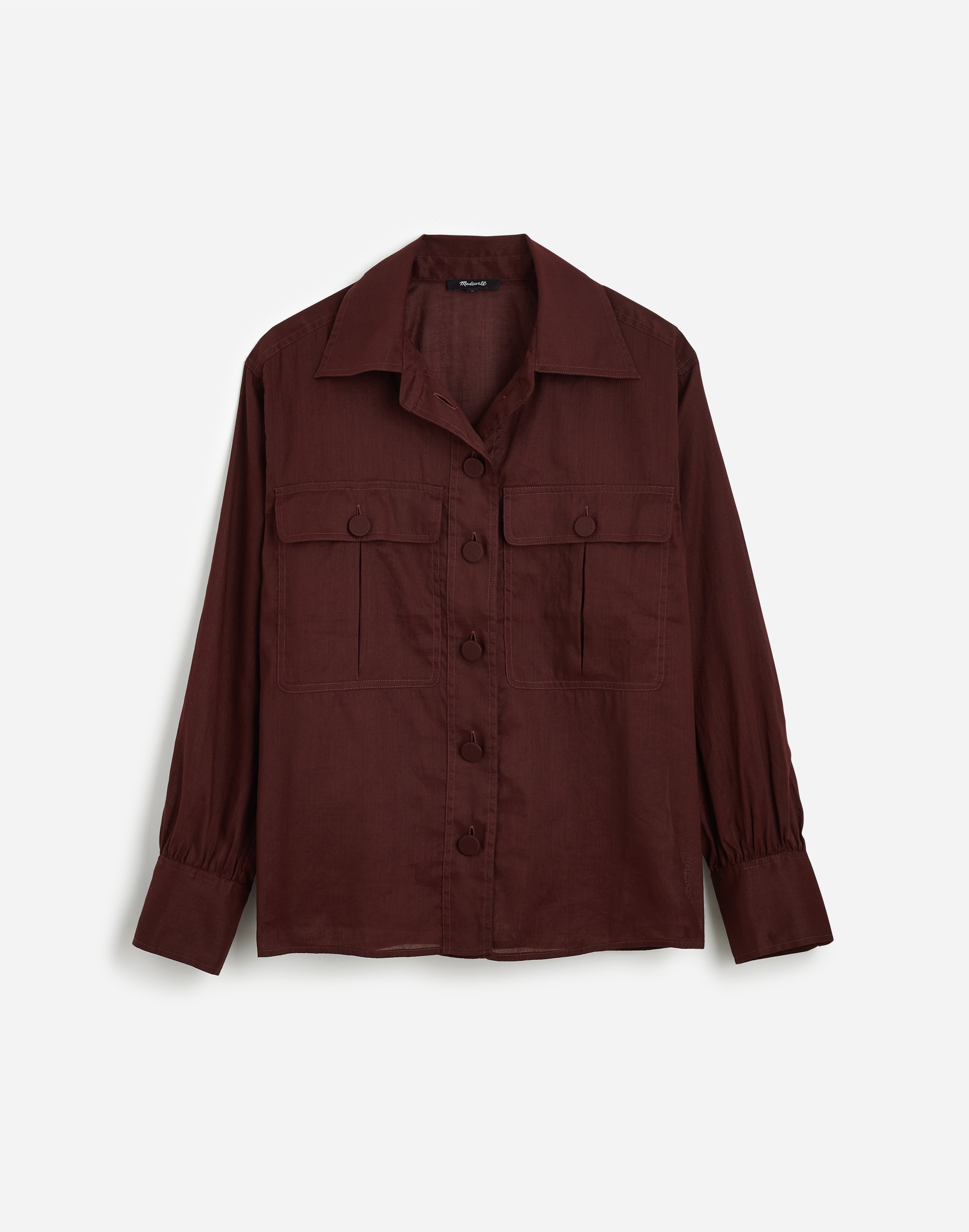 Utility-Pocket Button-Up Shirt
