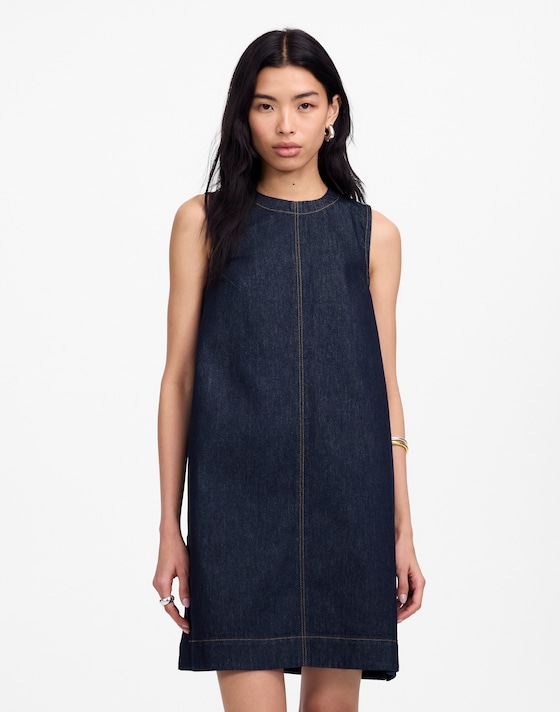 madewell denim dress Alexa Chung for Tank Midi in Pellson Wash Womens Madewell Western Long Sleeve Denim Shirtdress Madewell Women's Blue Denim Daylily
