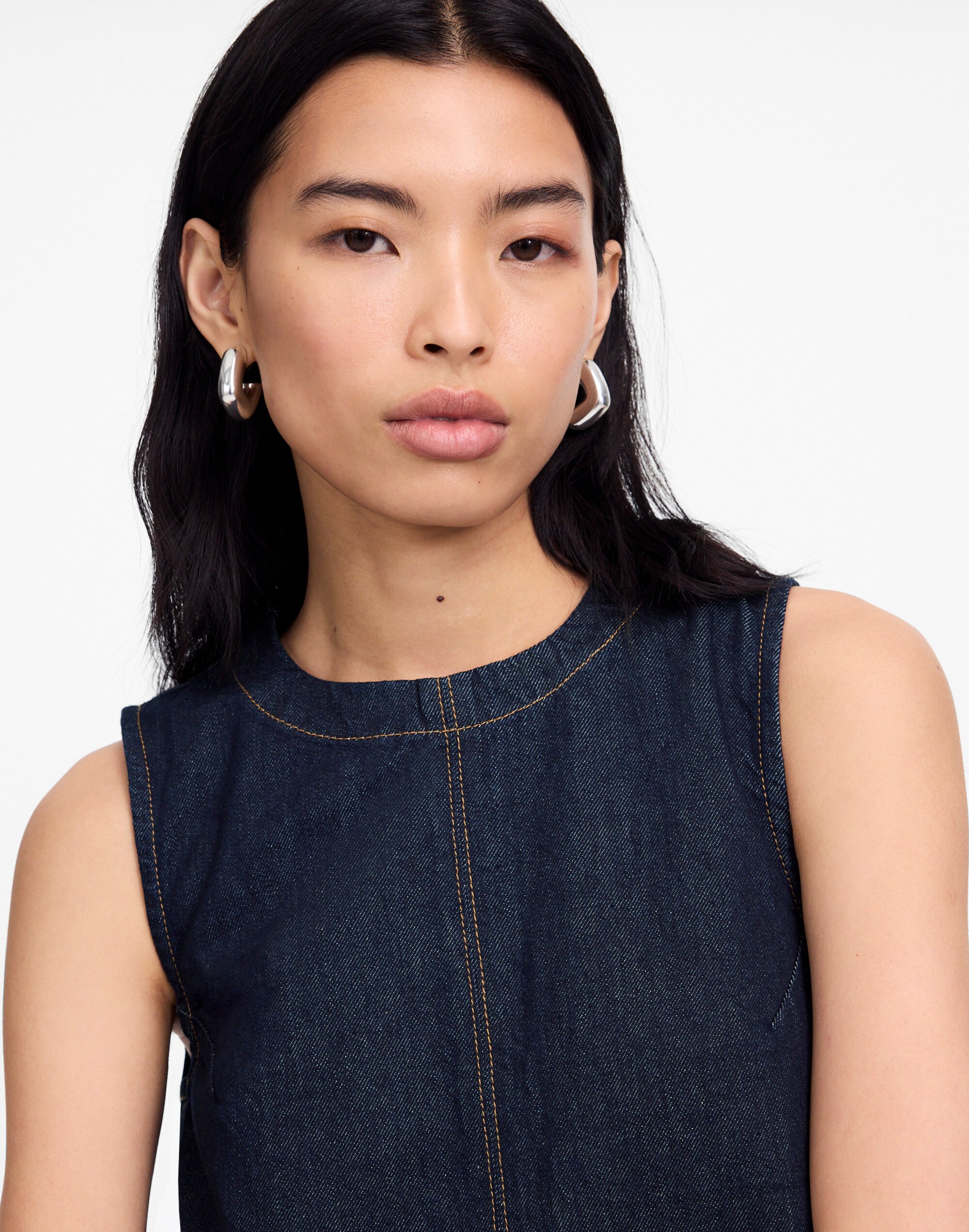 Denim Boxy Dress in Essex Wash