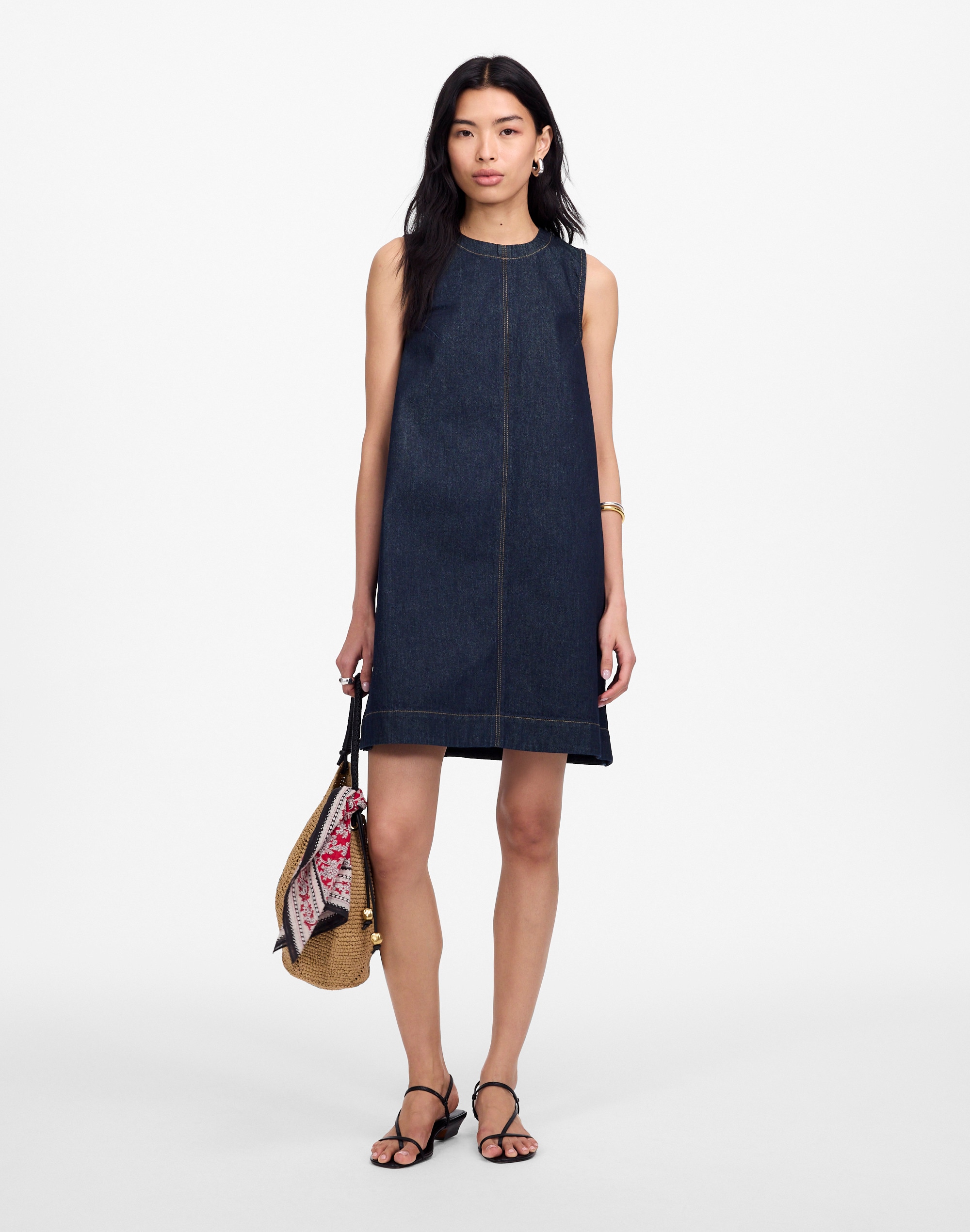 Denim Boxy Dress in Essex Wash
