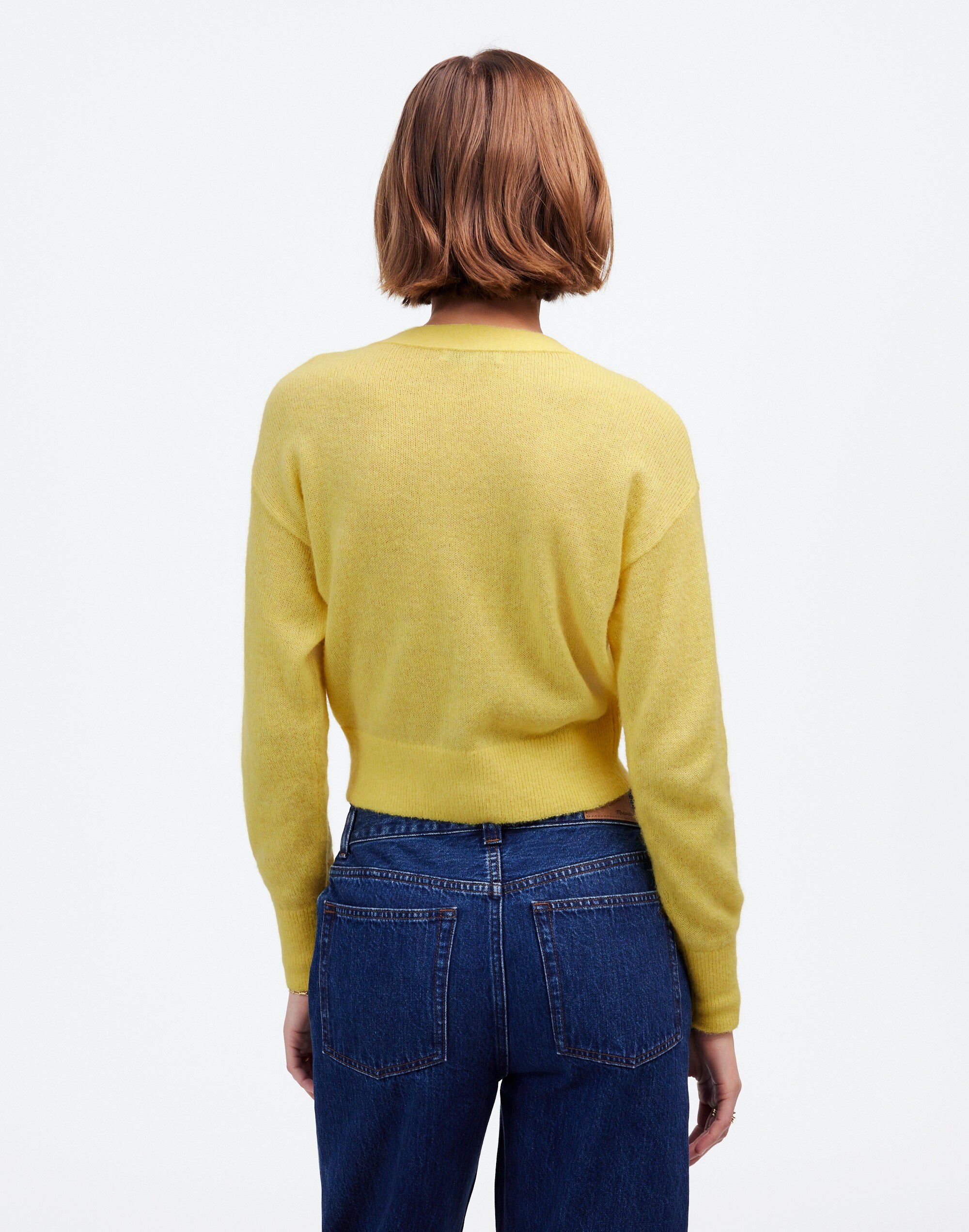 Alpaca-Blend V-Neck Cardigan