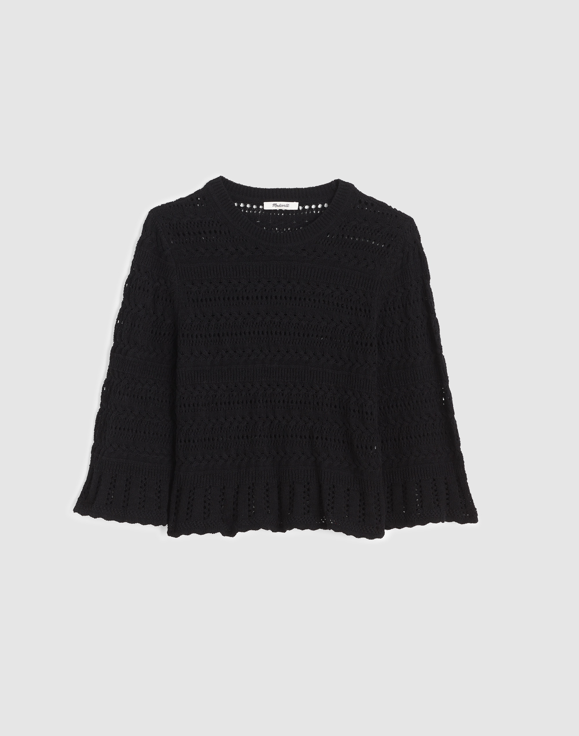 Scalloped-Trim Sweater Tee
