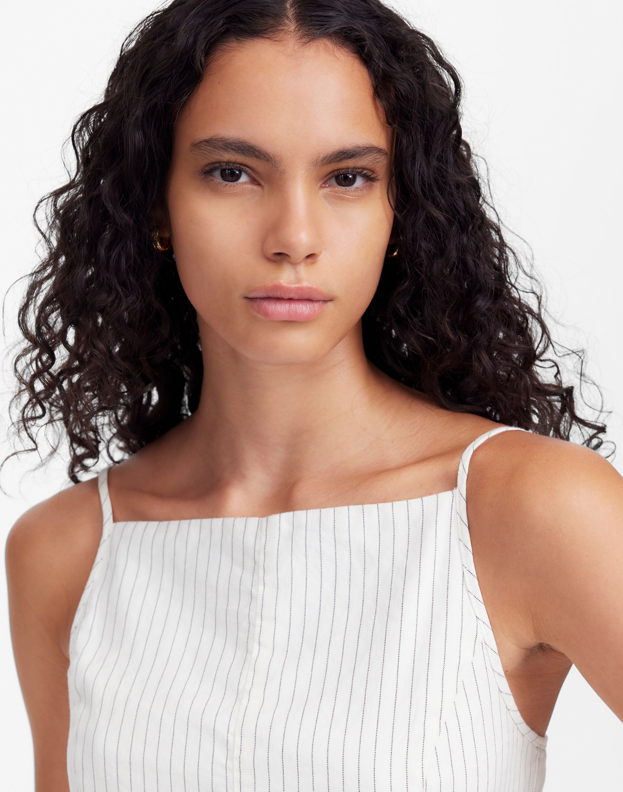 Sleeveless Square-Neck Pleated Romper