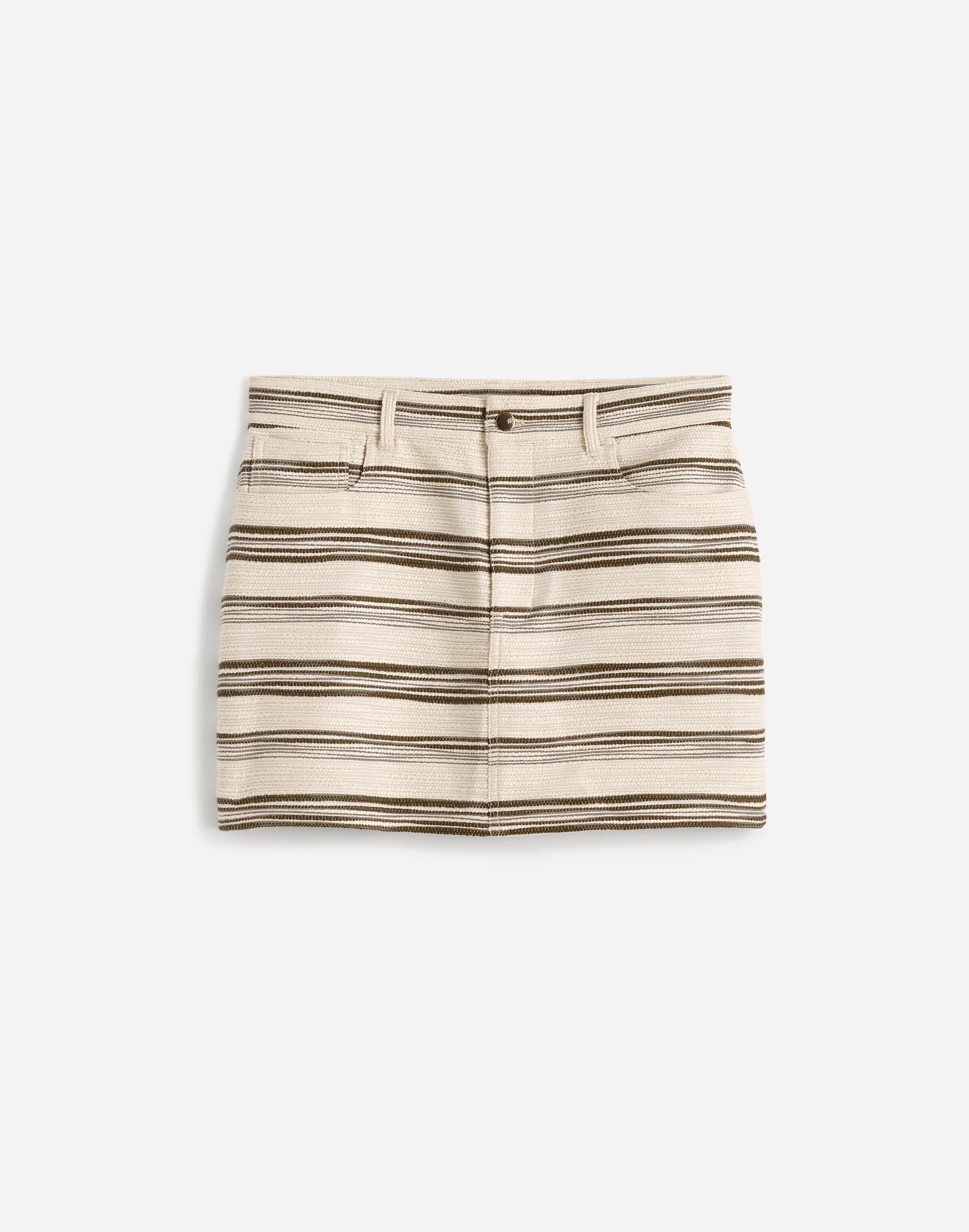 Mini Skirt in Striped Tweed