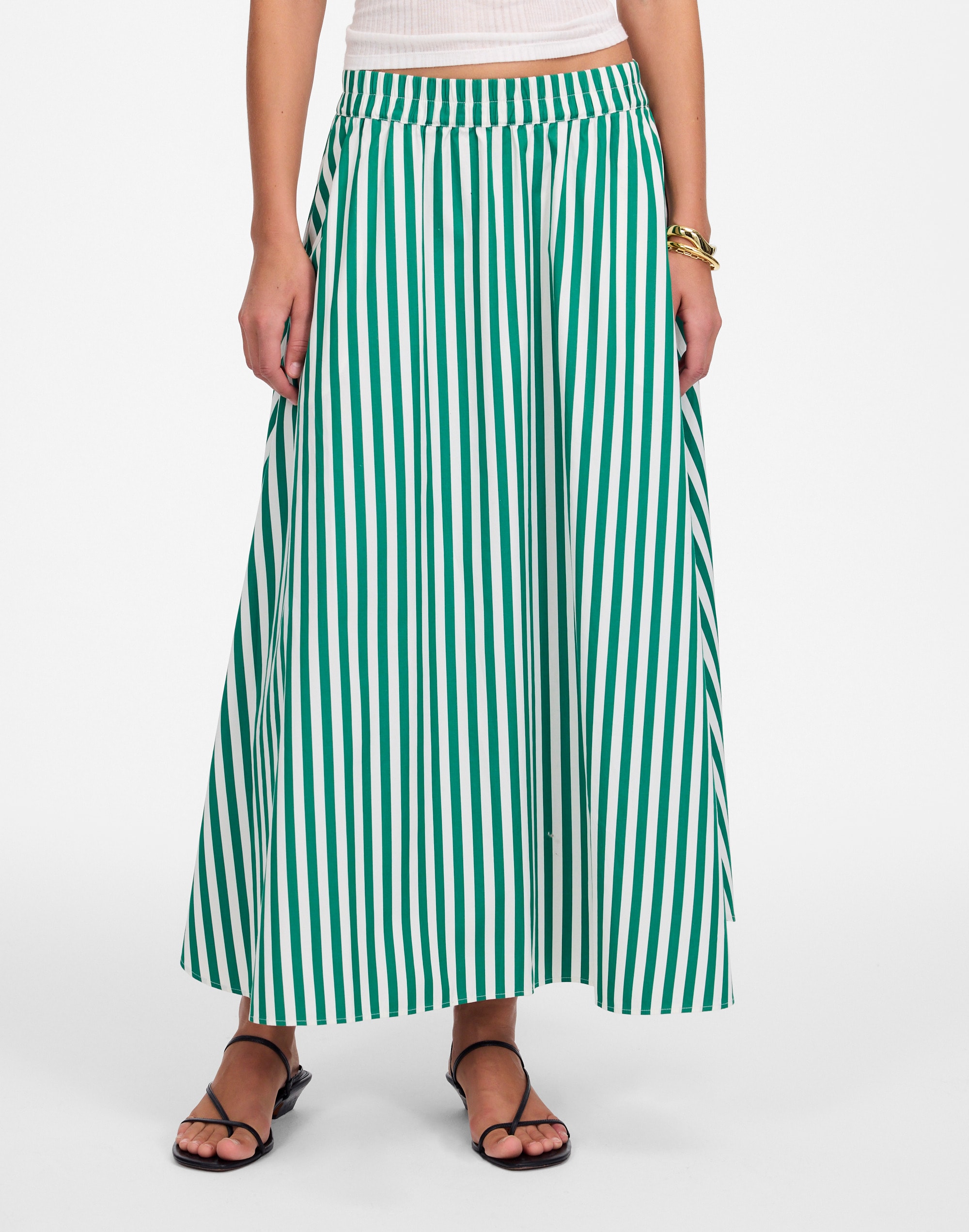 Poplin Midi Skirt