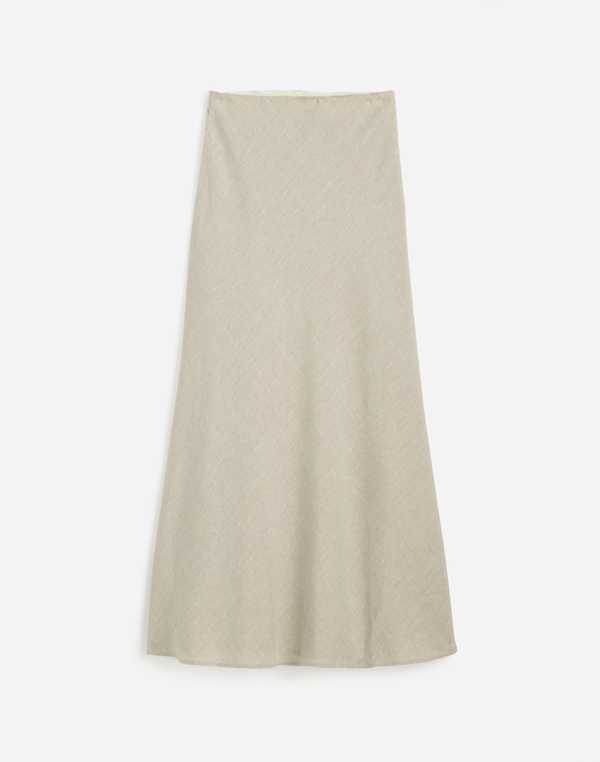 Linen Maxi Slip Skirt