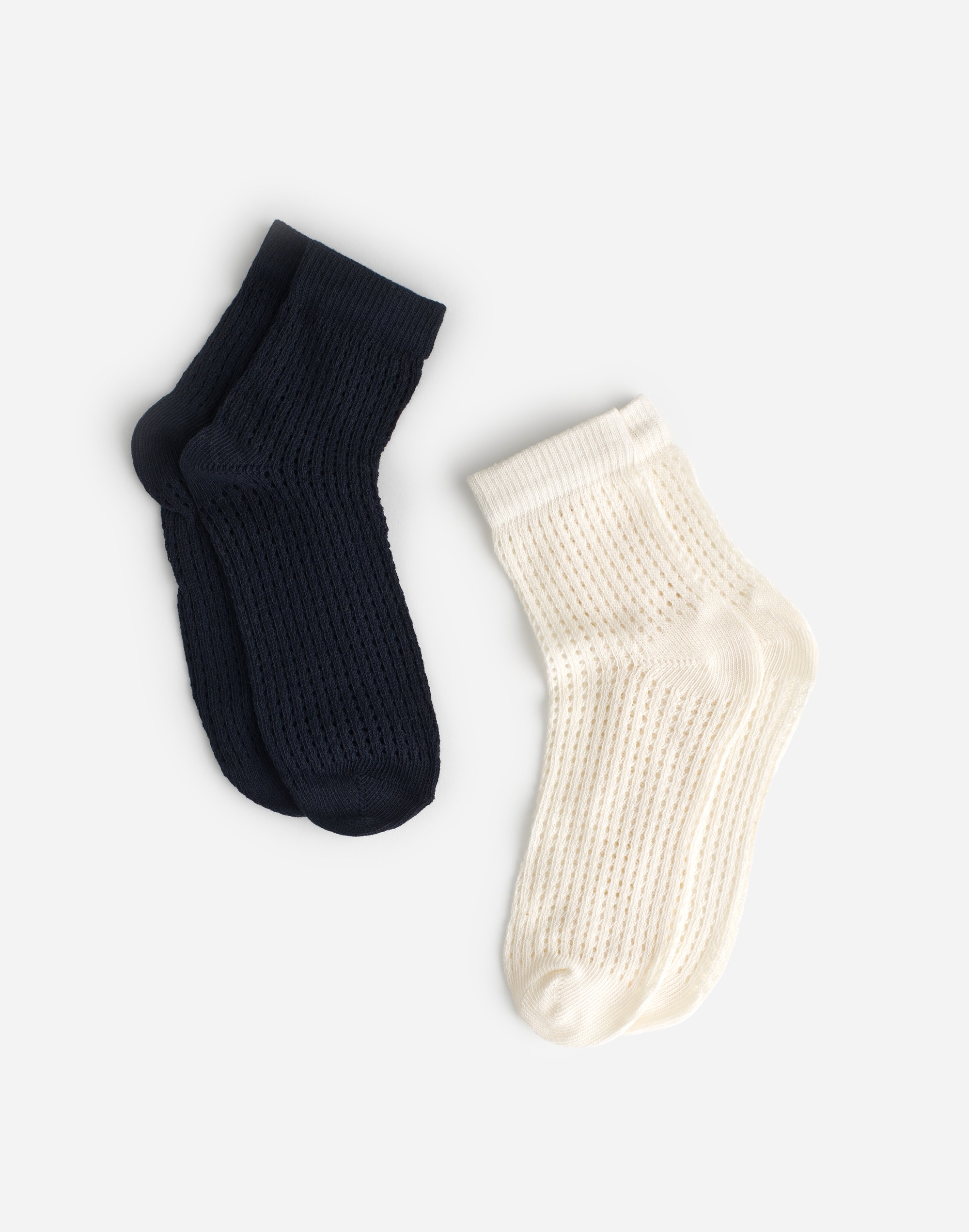 Two-Pack Pointelle Ankle Socks