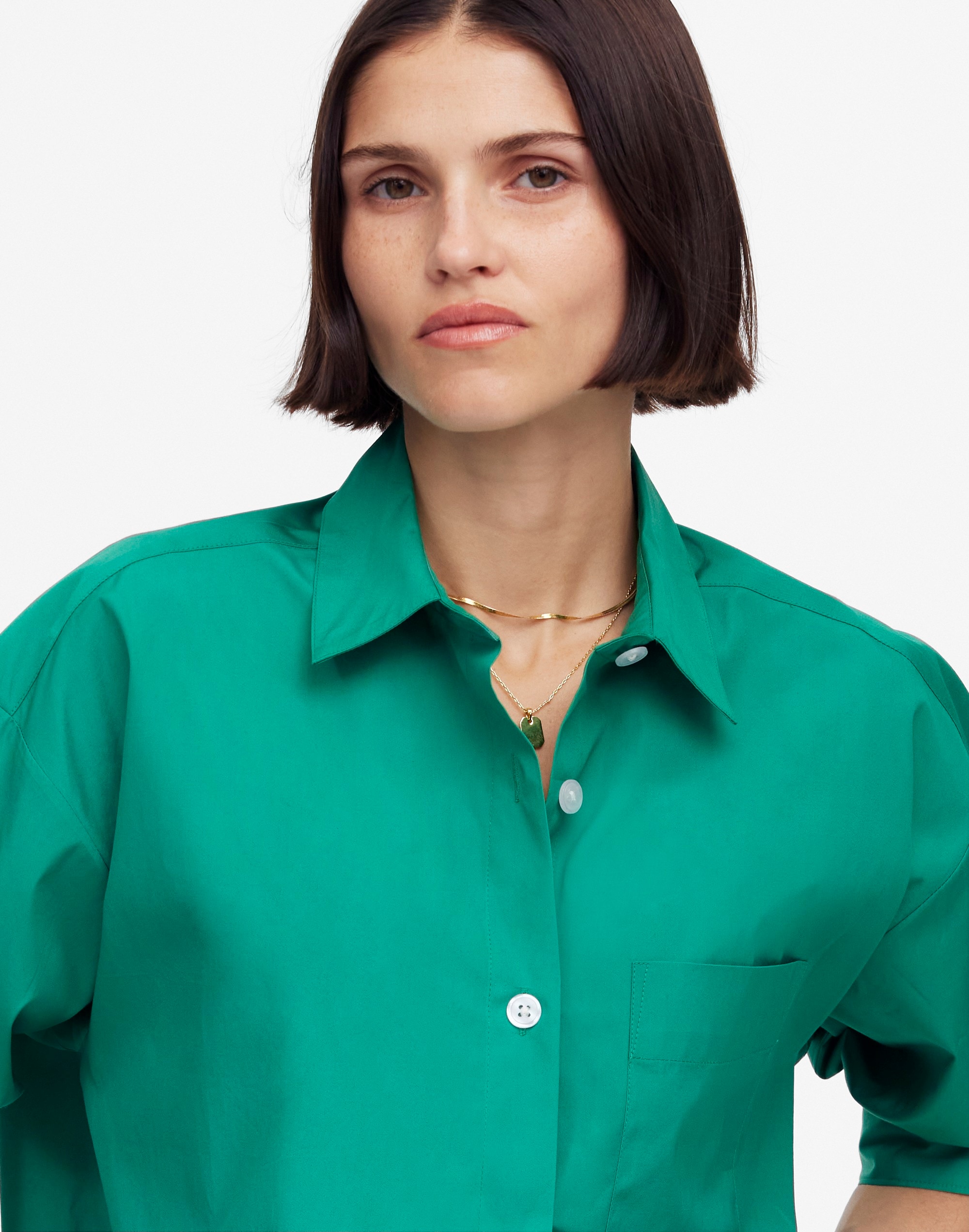 Straight-Hem Shirt