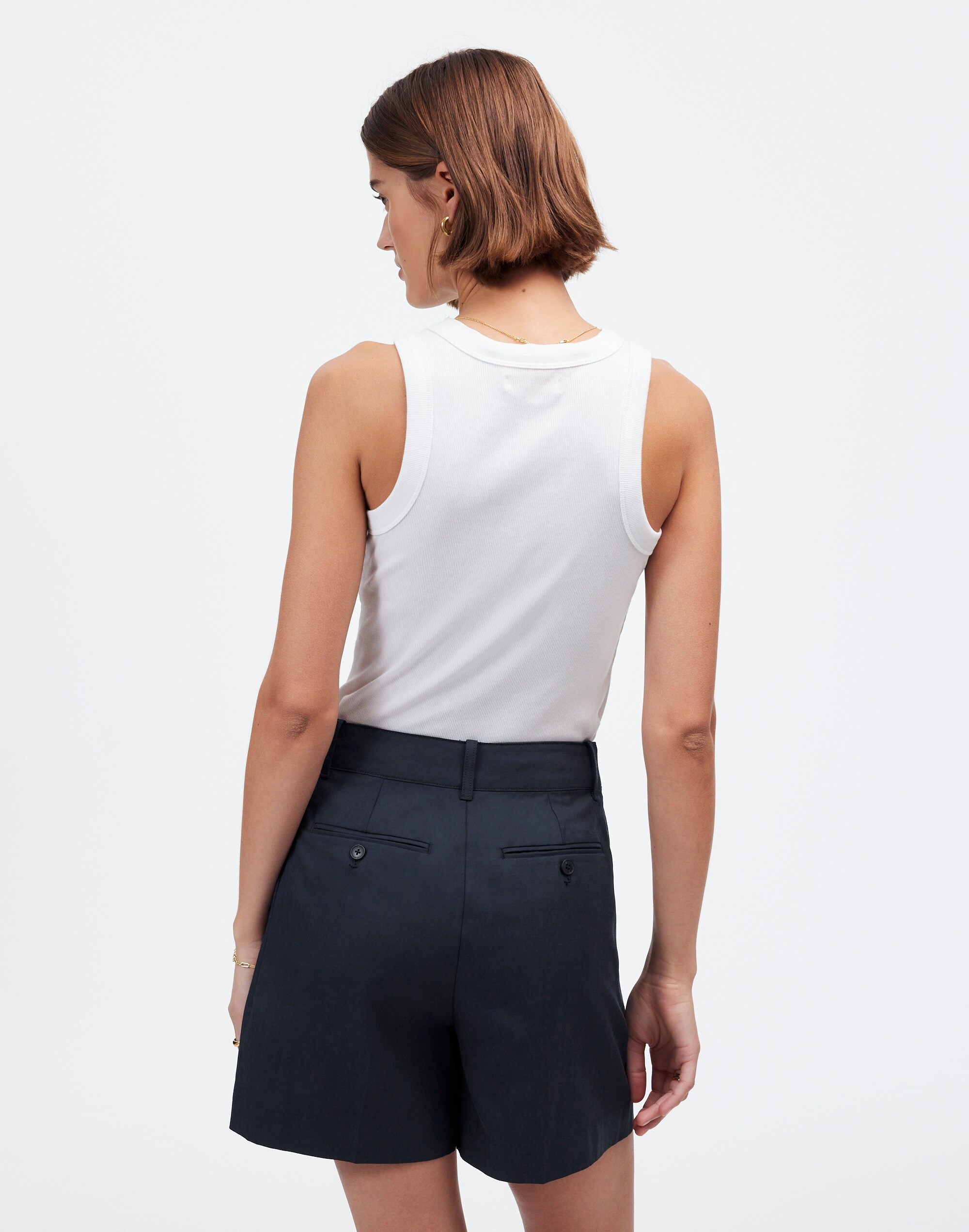 The Drapey Twill Pleated Short