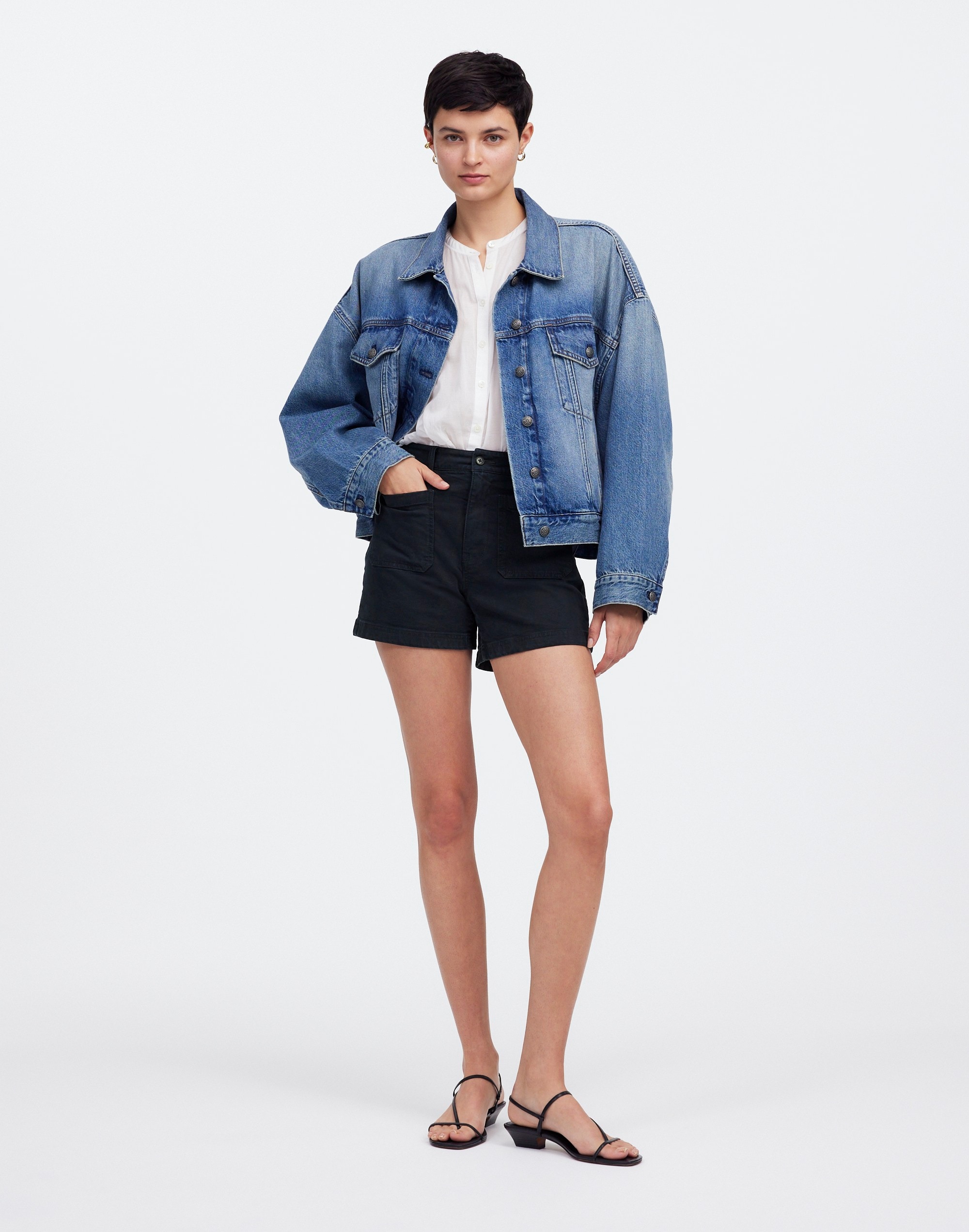 the emmett short in garment-dyed twill: patch pocket edition