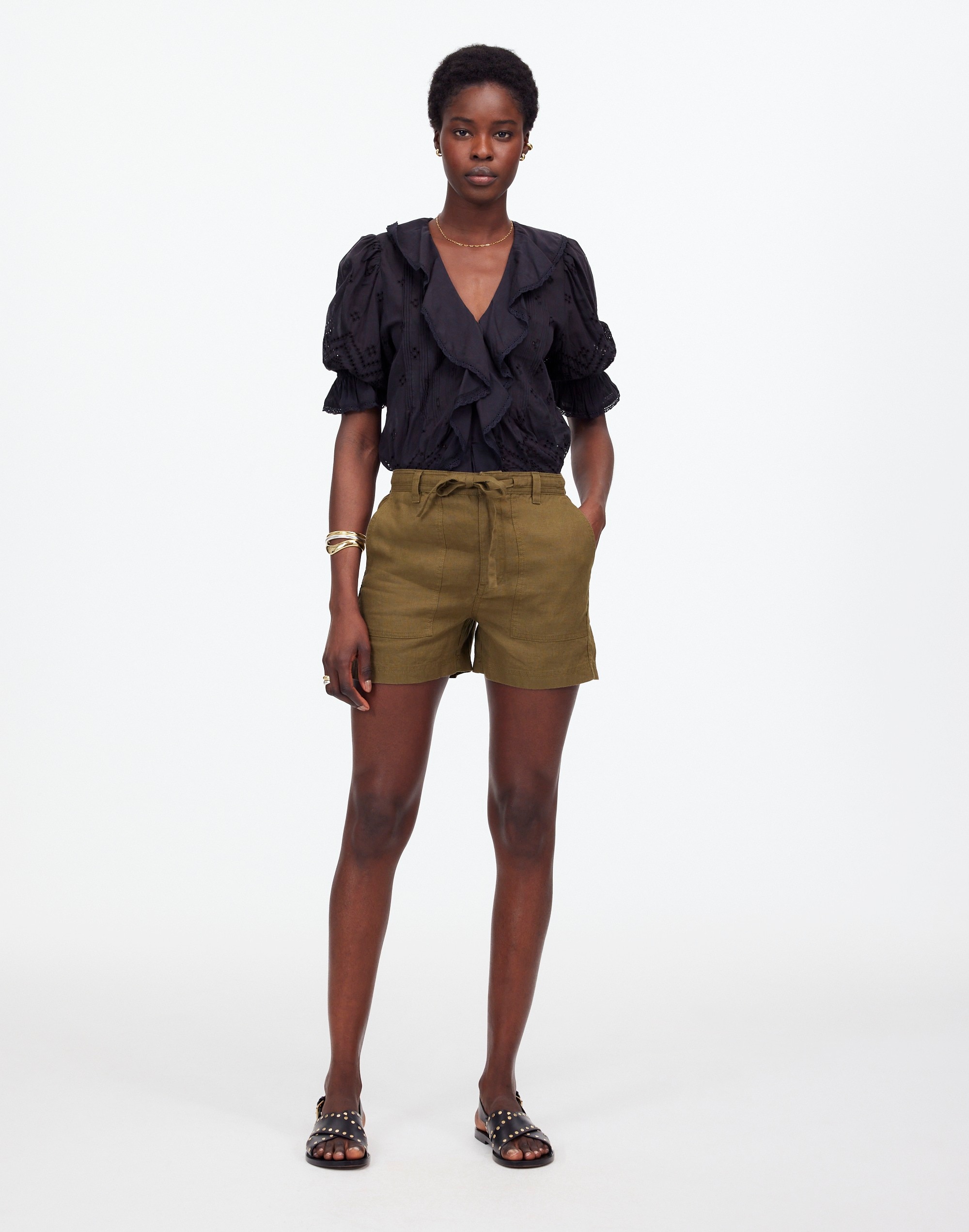 Pull-On Drawstring Shorts