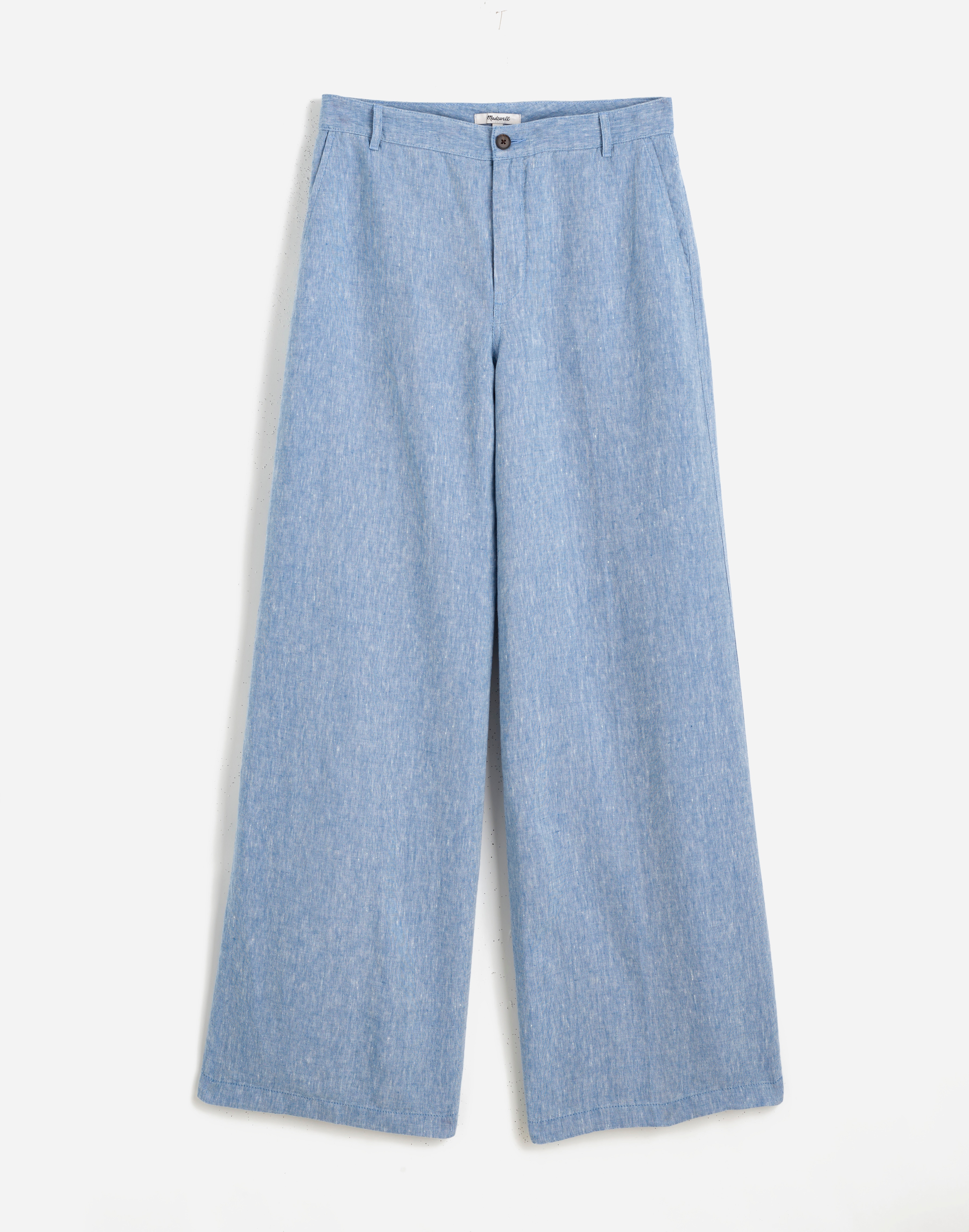 The Zoe Relaxed Wide Pant in 100% Linen