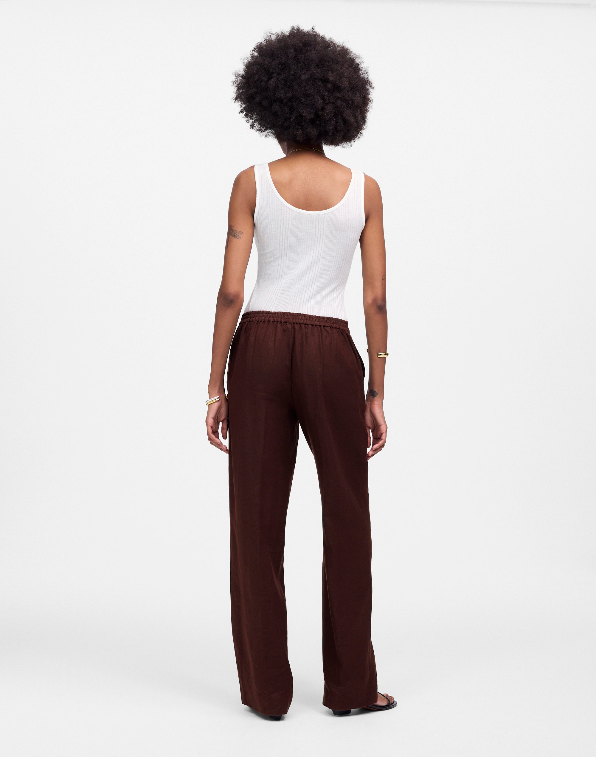 The Easy Pull-On Pant in 100% Linen