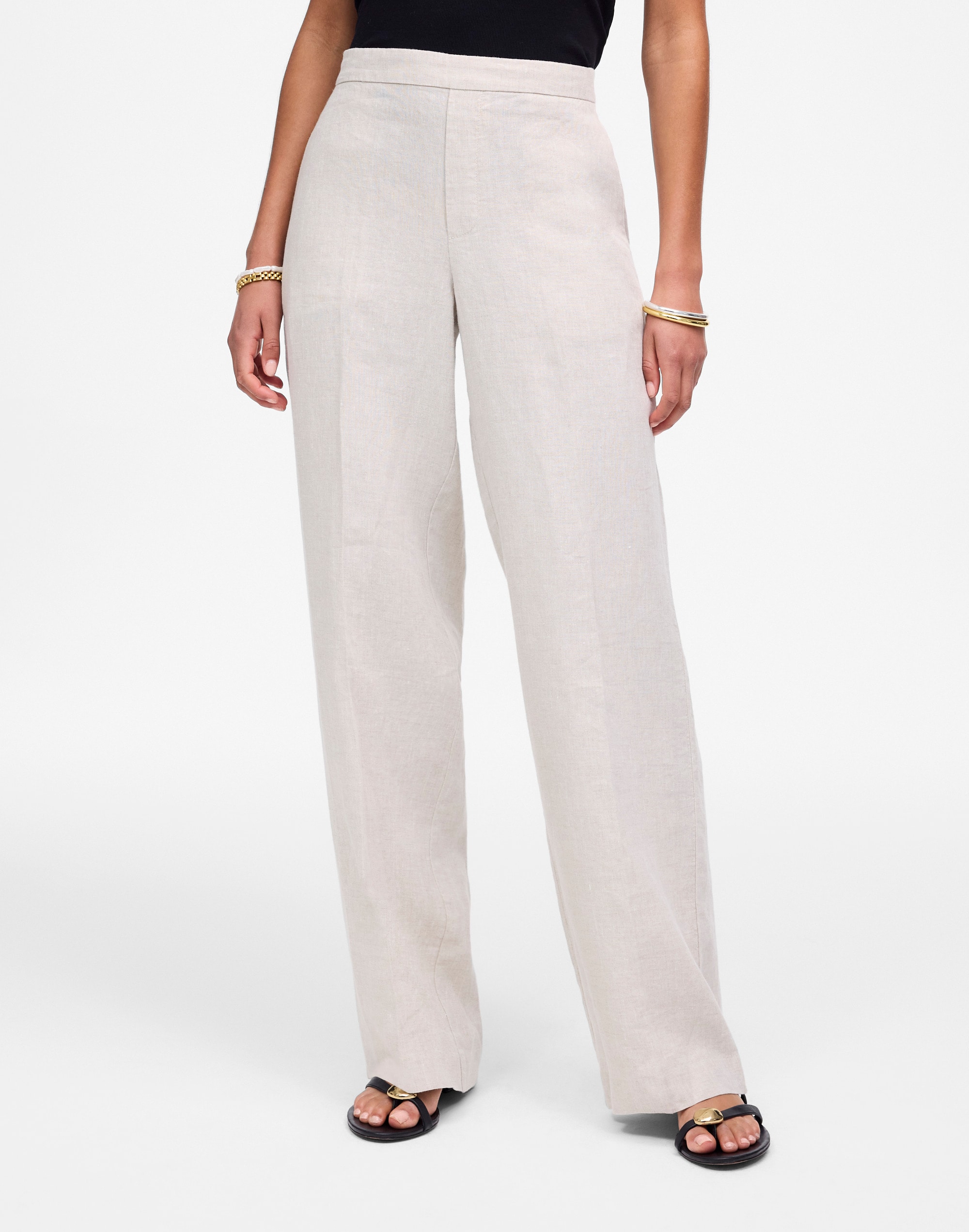 The Petite Easy Pull-On Pant in 100% Linen