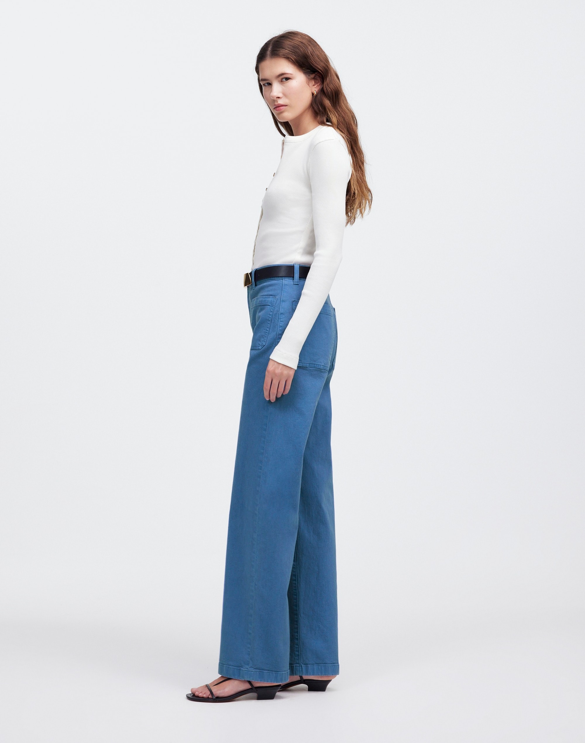 The Emmett Wide-Leg Pant: Patch Pocket Edition