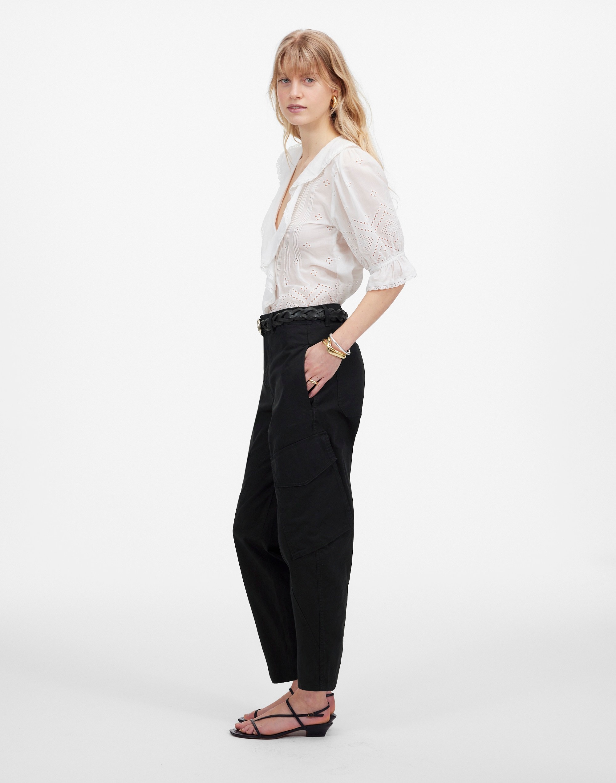 The Barrel-Leg Utility Pant in Garment-Dyed Twill