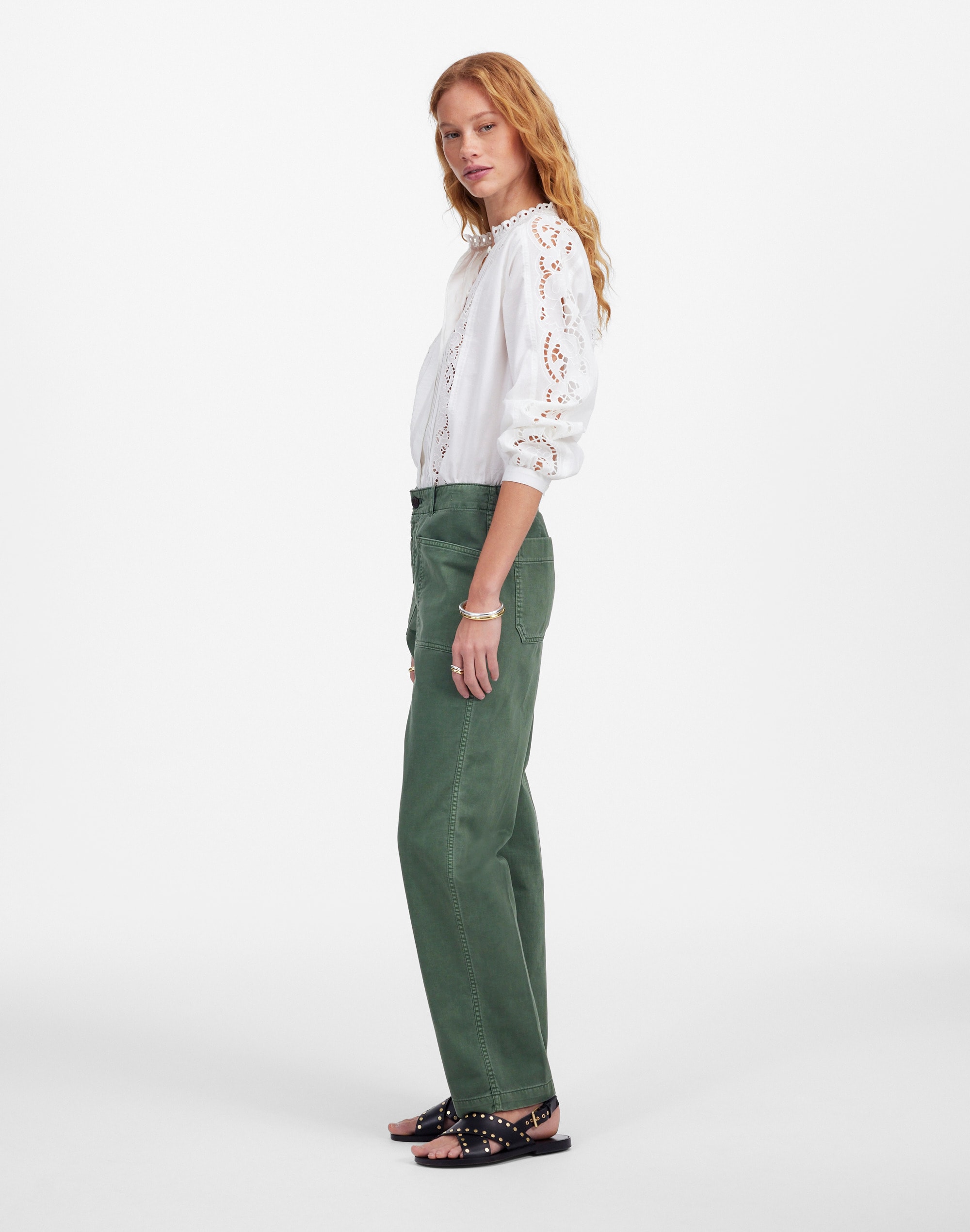 The Taper-Leg Utility Pant in Garment-Dyed Twill