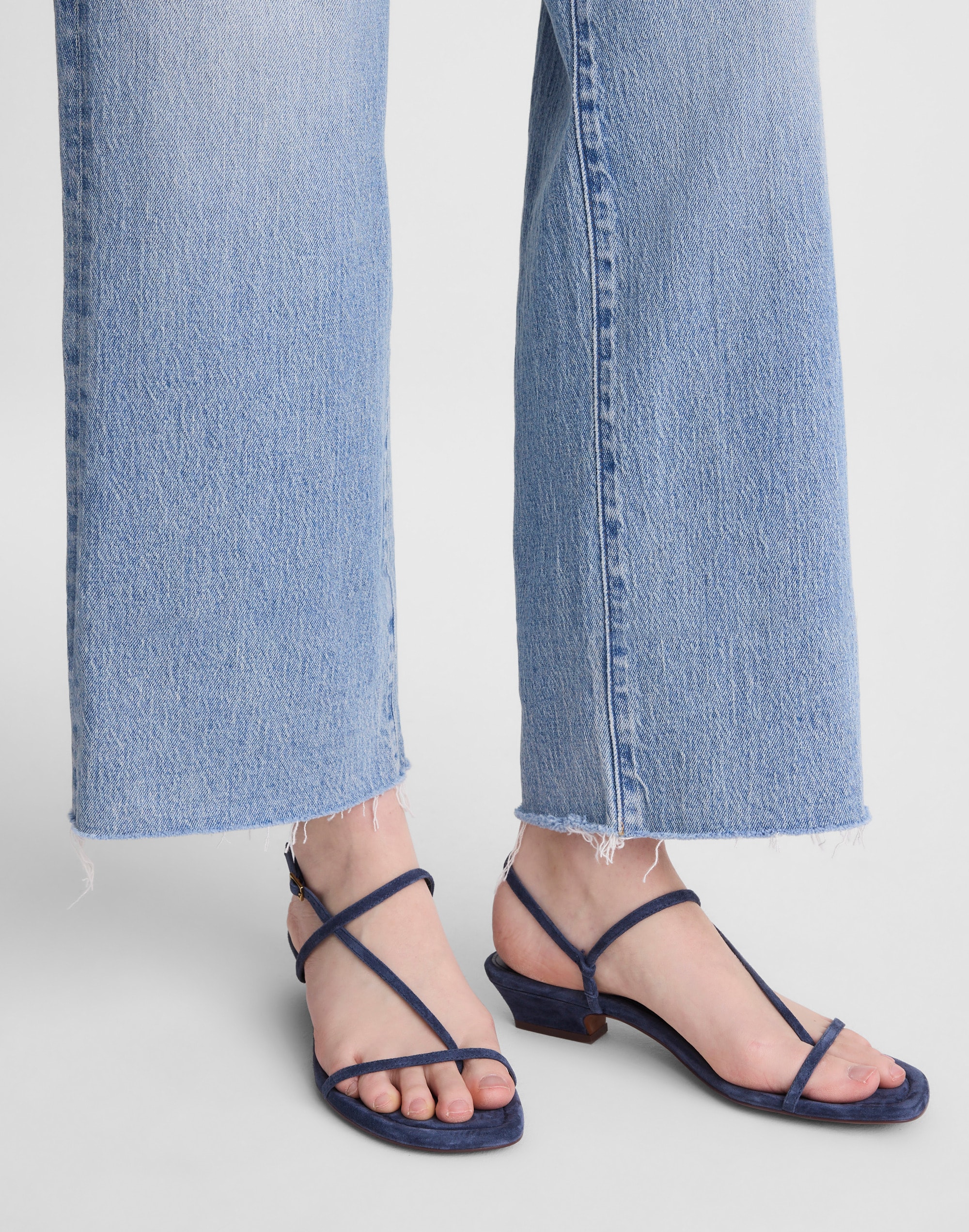 The Maycie Asymmetric T-Strap Sandal