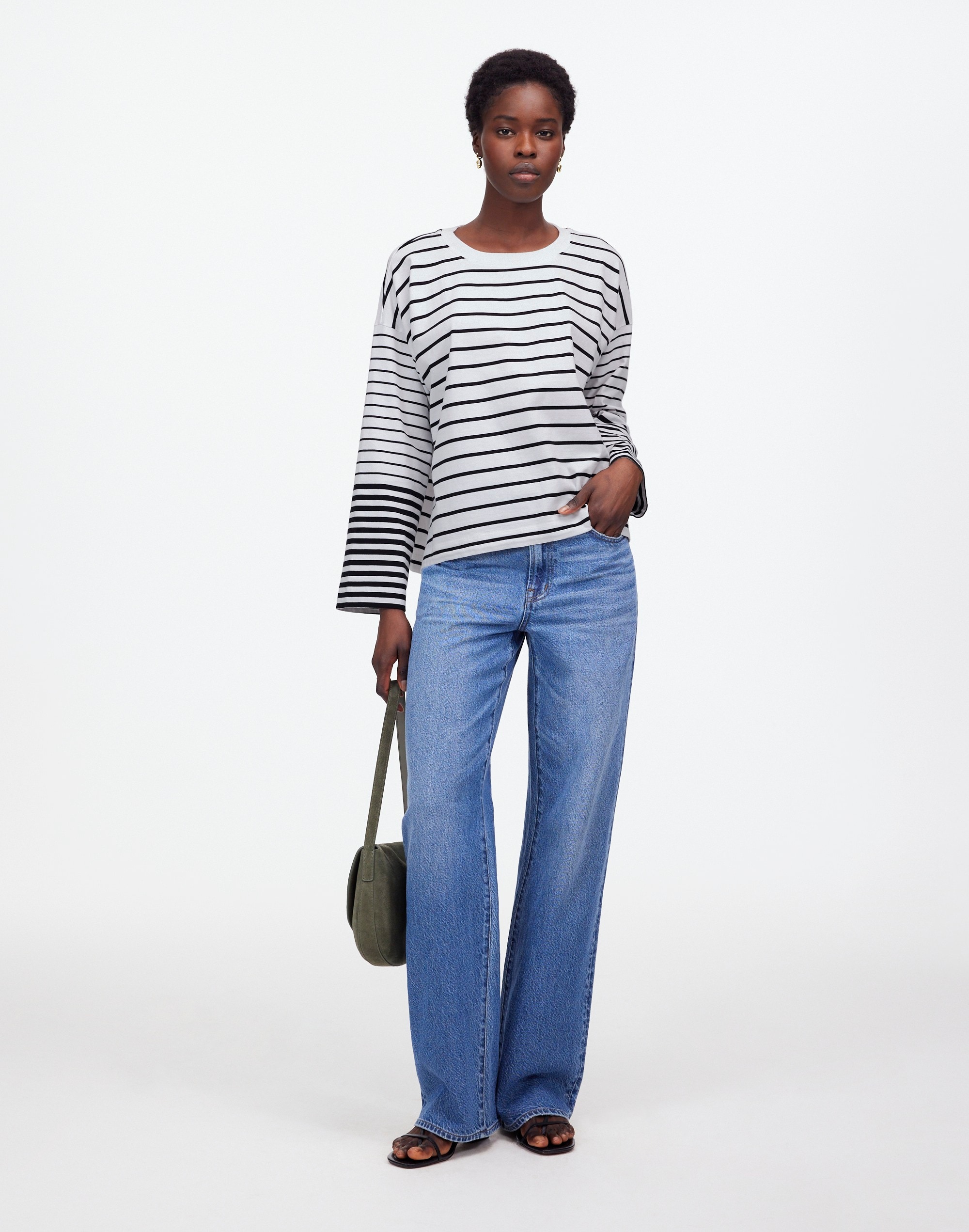 Easy Crewneck Long-Sleeve Tee