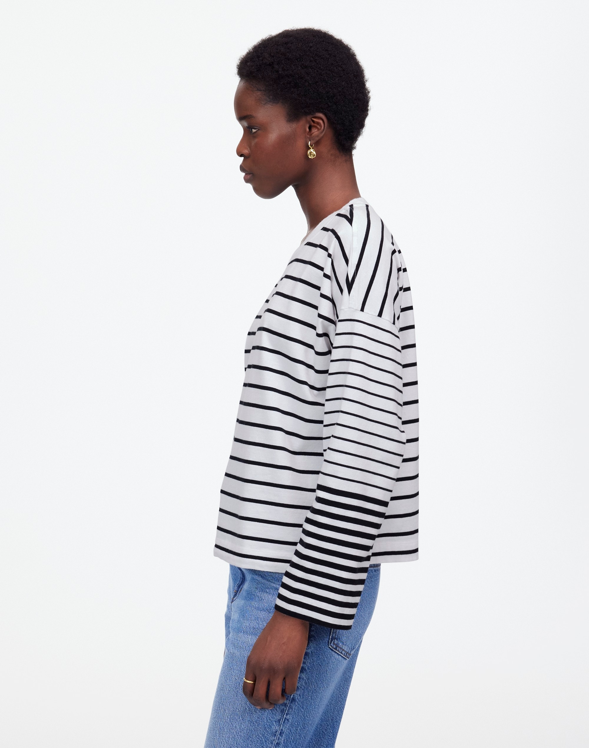 Easy Crewneck Long-Sleeve Tee