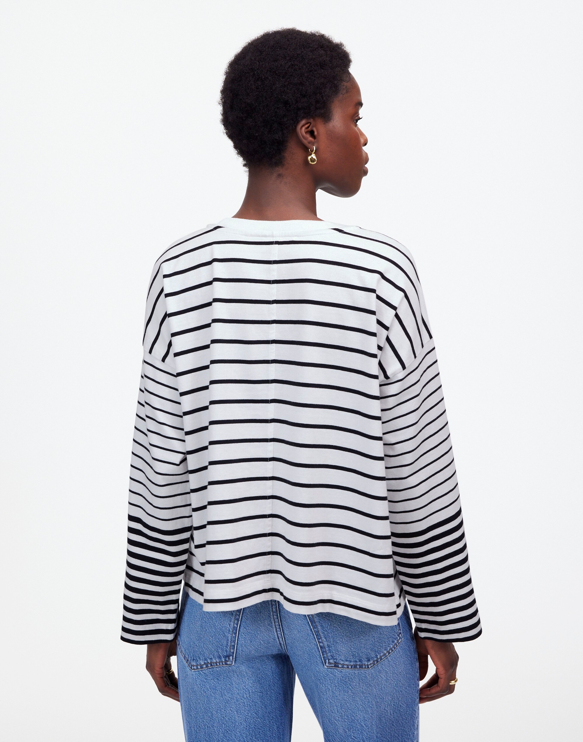 Easy Crewneck Long-Sleeve Tee