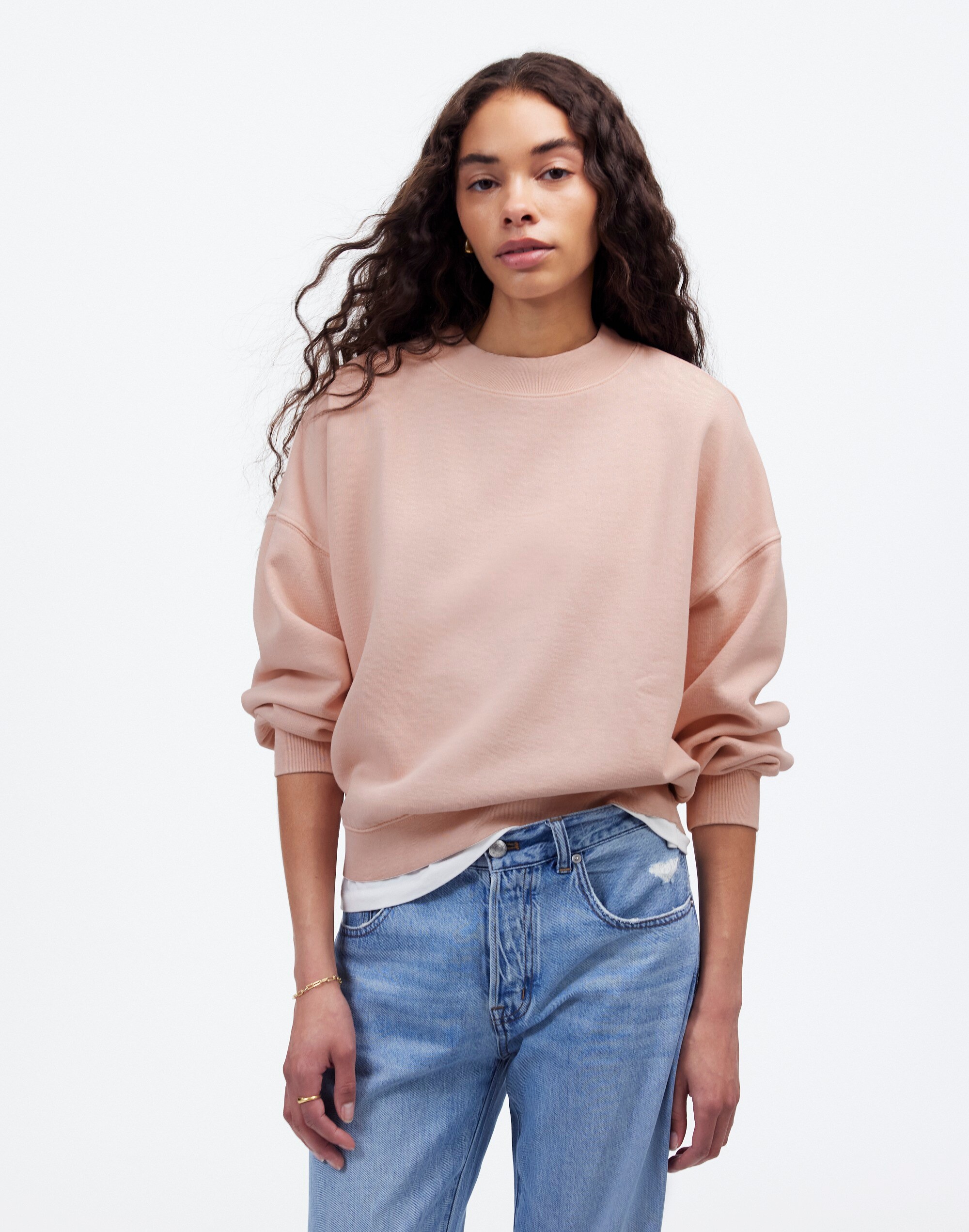 Relaxed Mockneck Sweatshirt