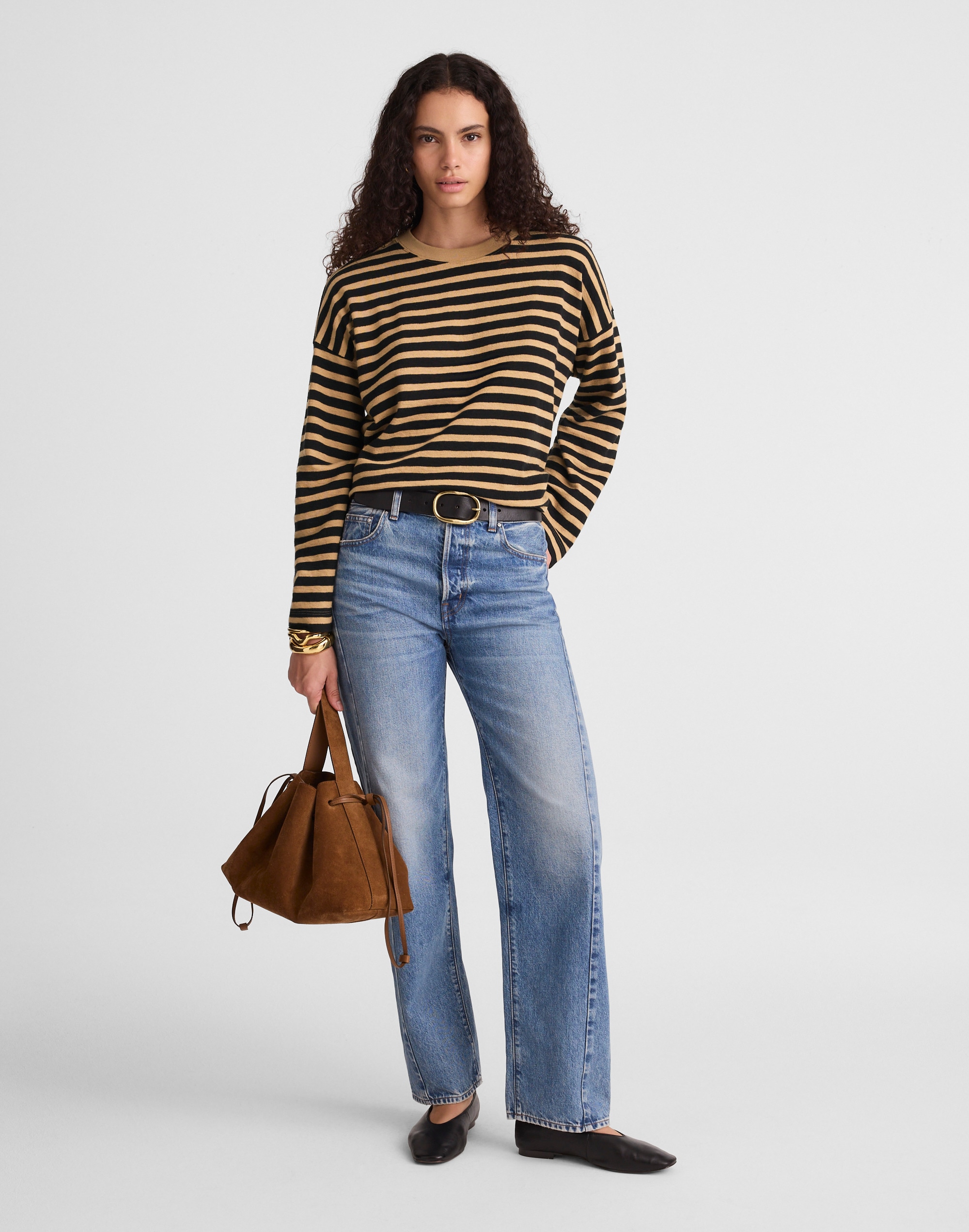 Easy Crewneck Long-Sleeve Tee