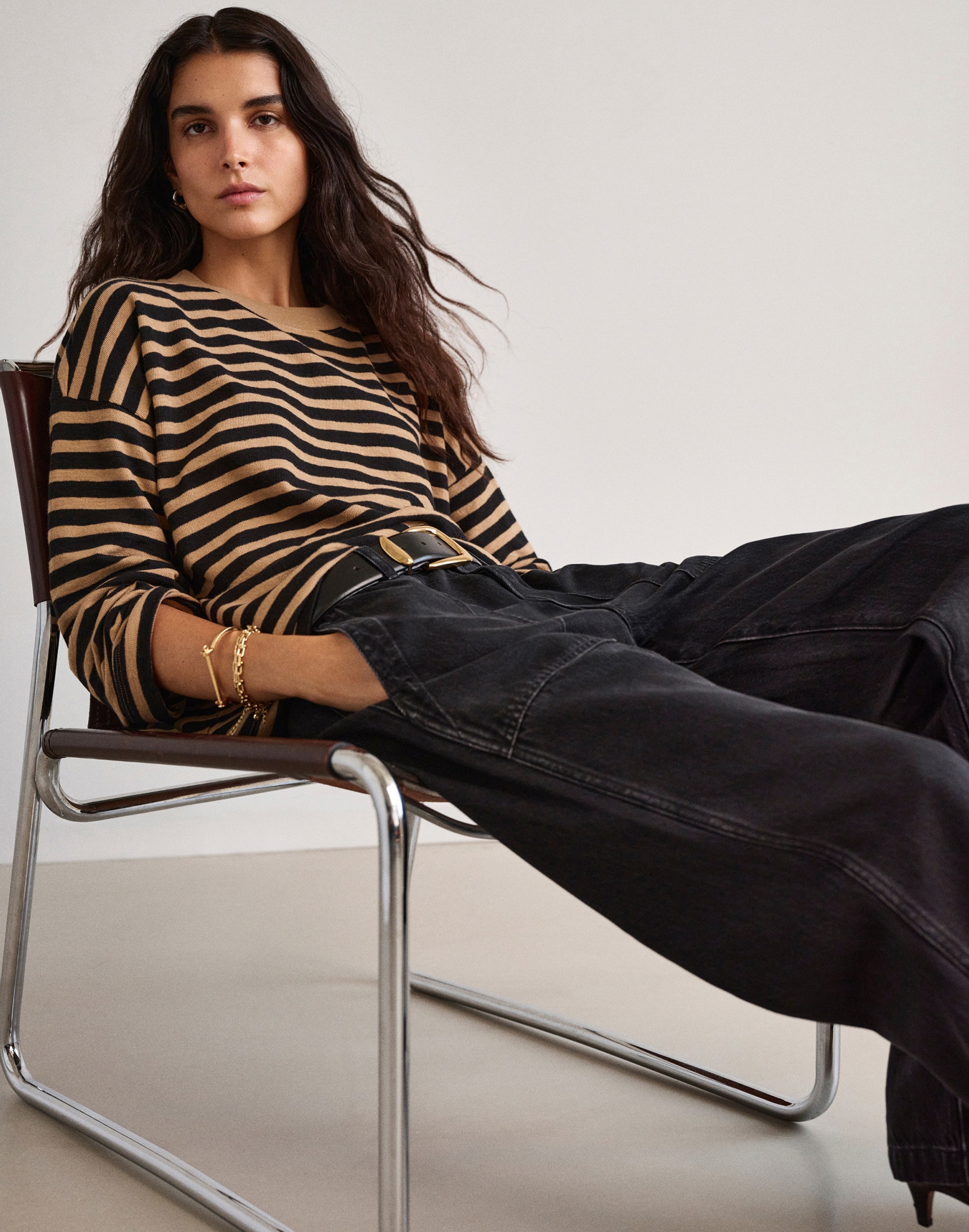 Easy Crewneck Long-Sleeve Tee