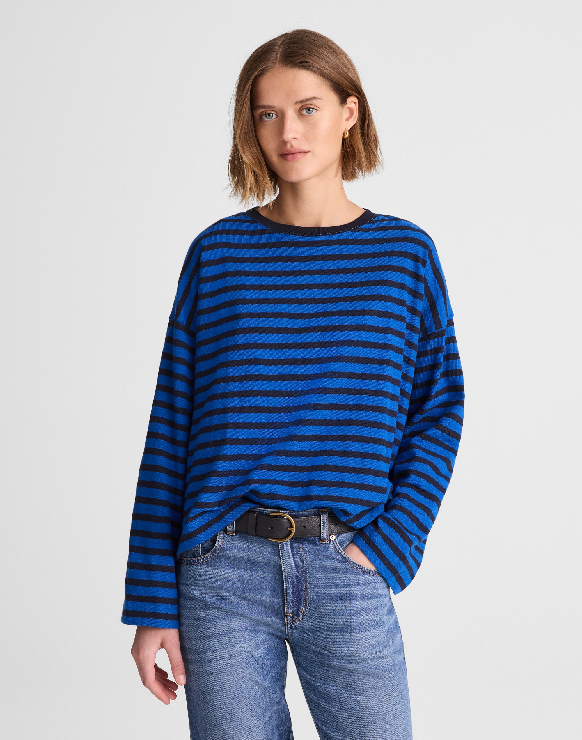 Easy Crewneck Long-Sleeve Tee