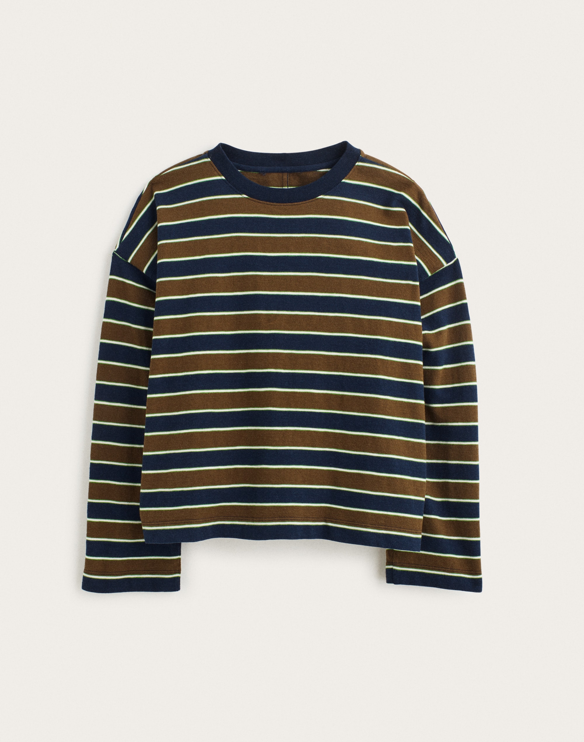 Easy Crewneck Long-Sleeve Tee in Sunday Slub