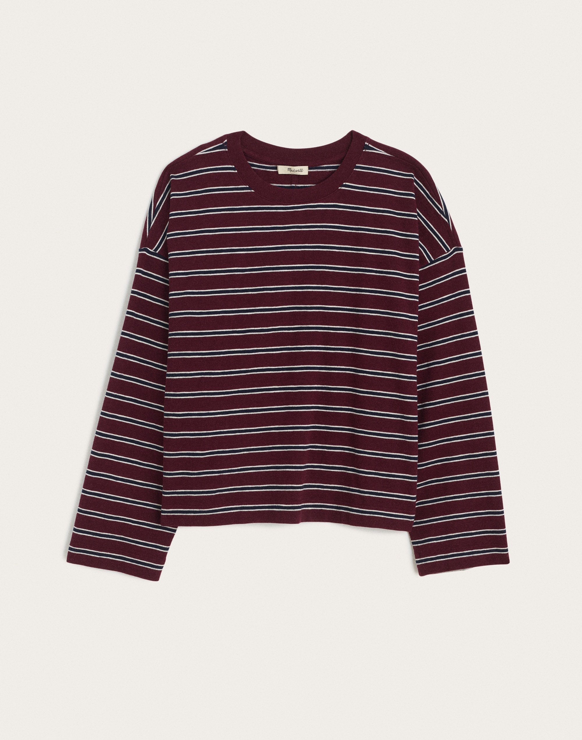 Easy Crewneck Long-Sleeve Tee in Sunday Slub