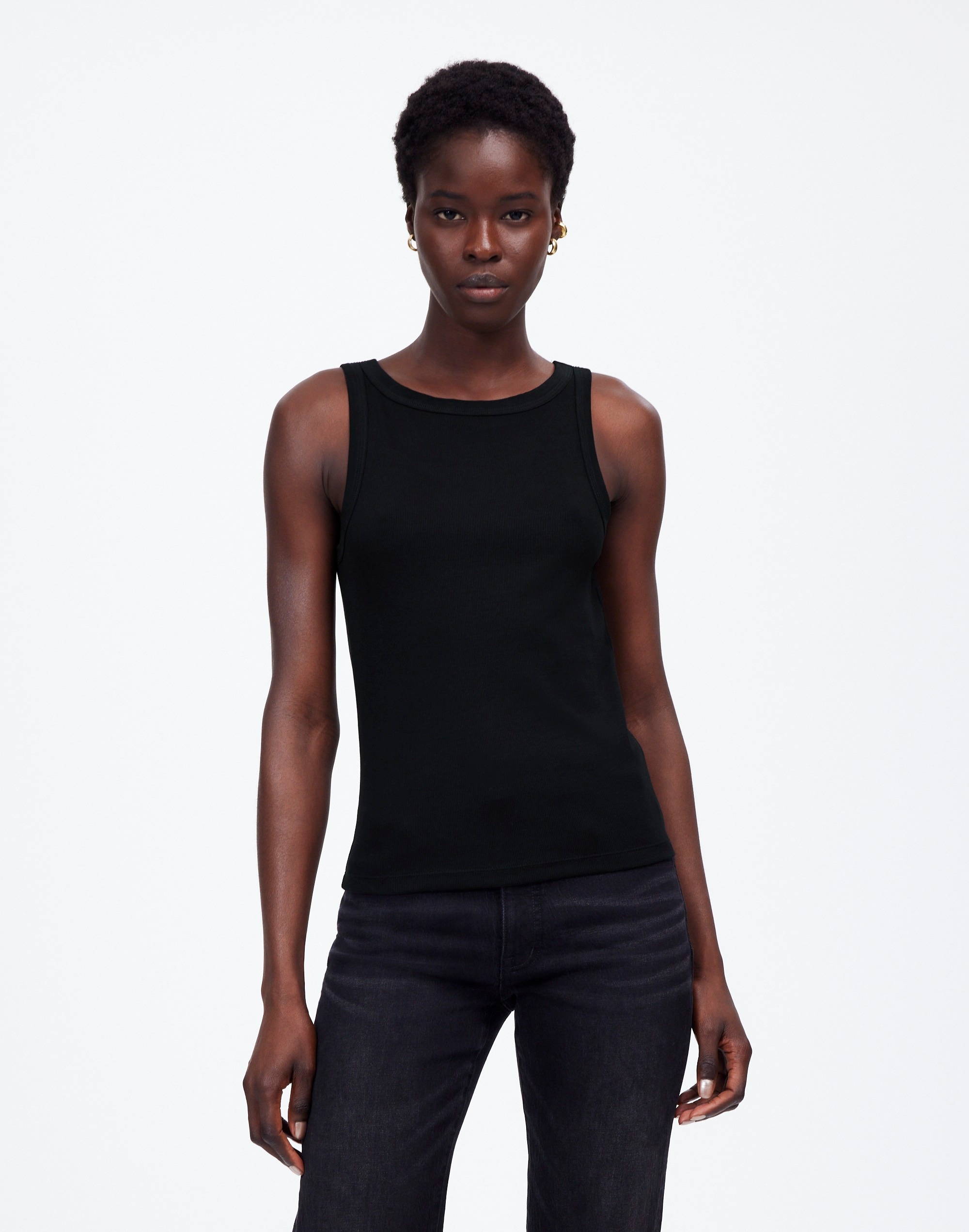 (Re)generative Cotton Essential High-Neck Tank