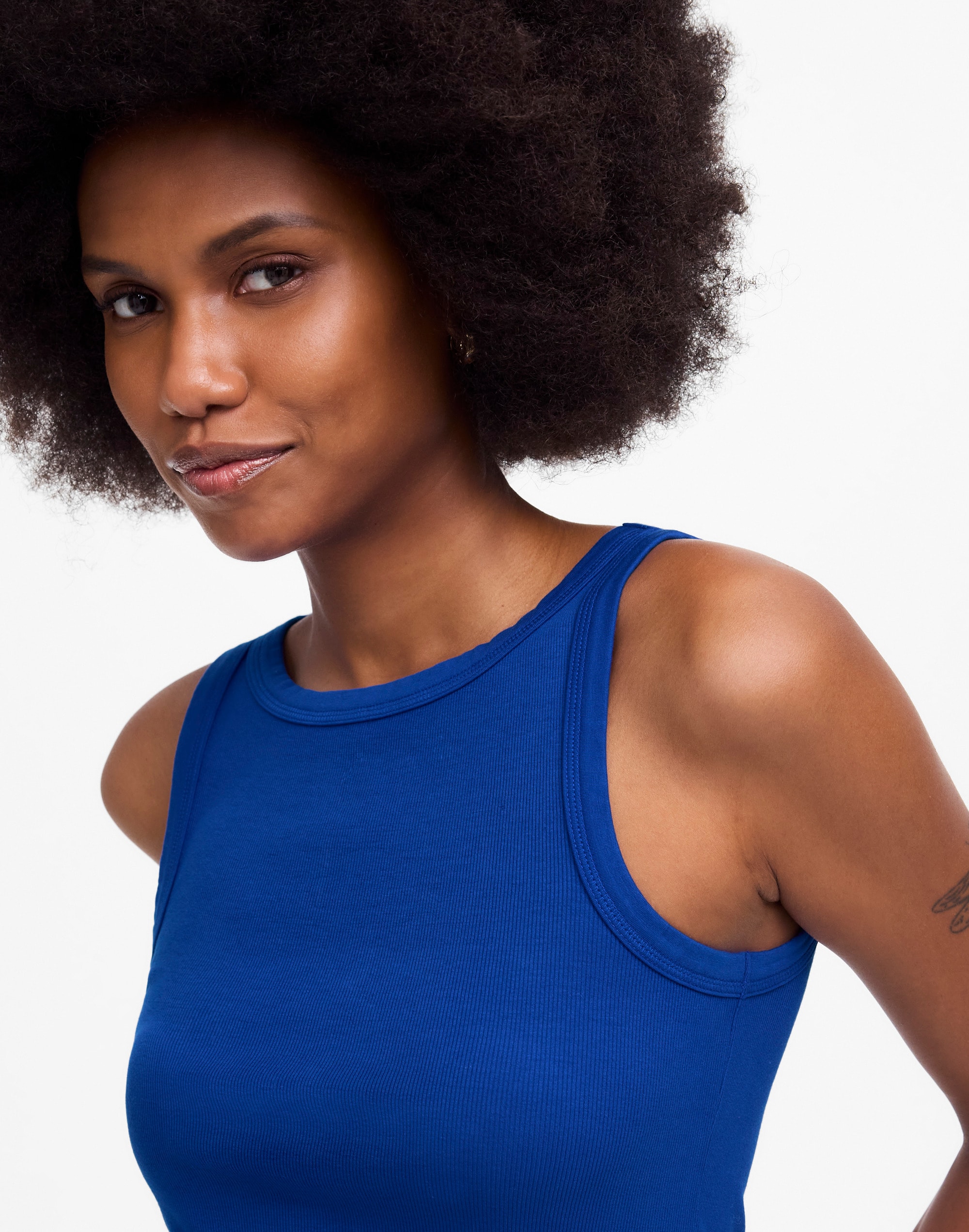 (Re)generative Cotton Essential High-Neck Tank | Madewell