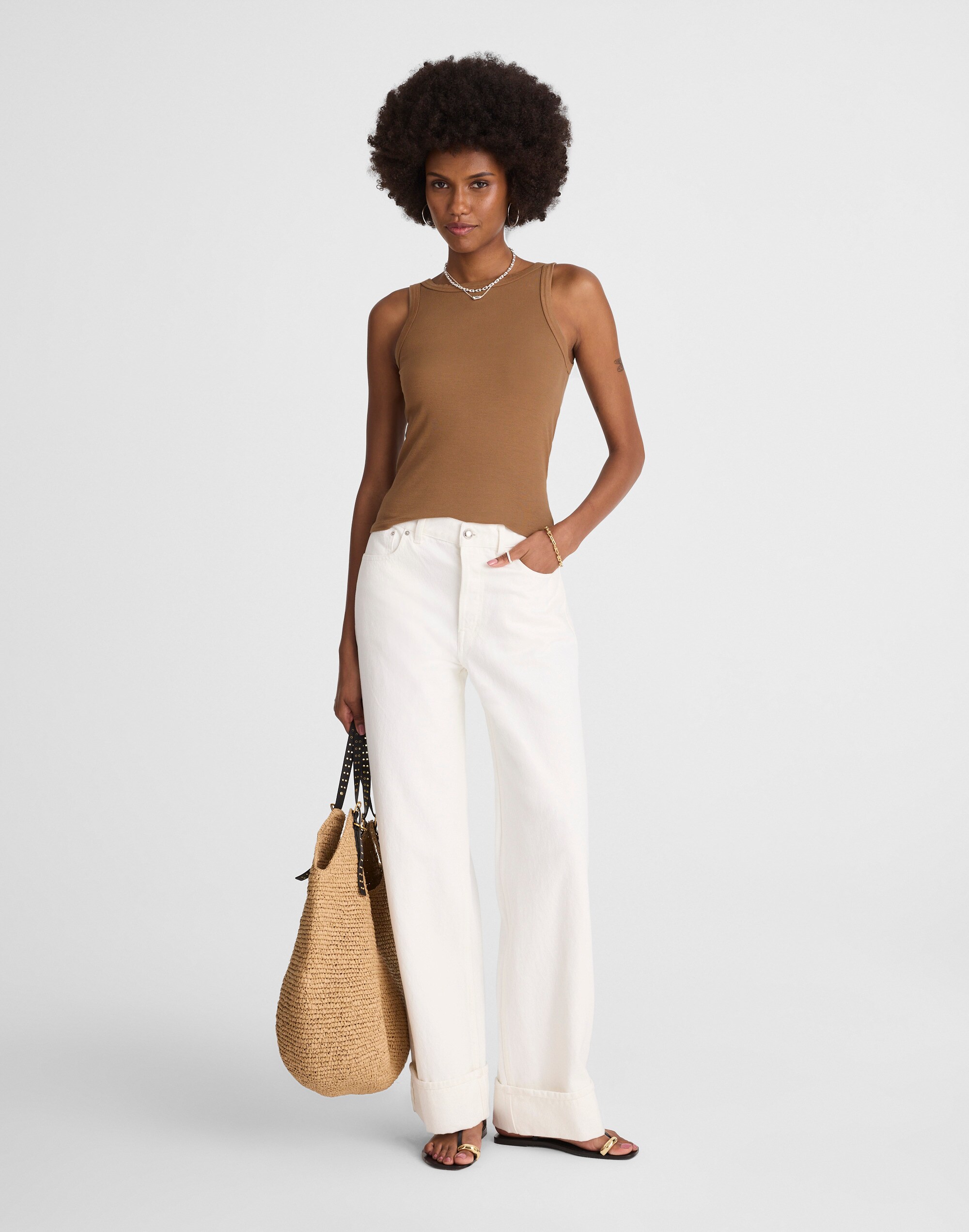 (Re)generative Cotton Essential High-Neck Tank