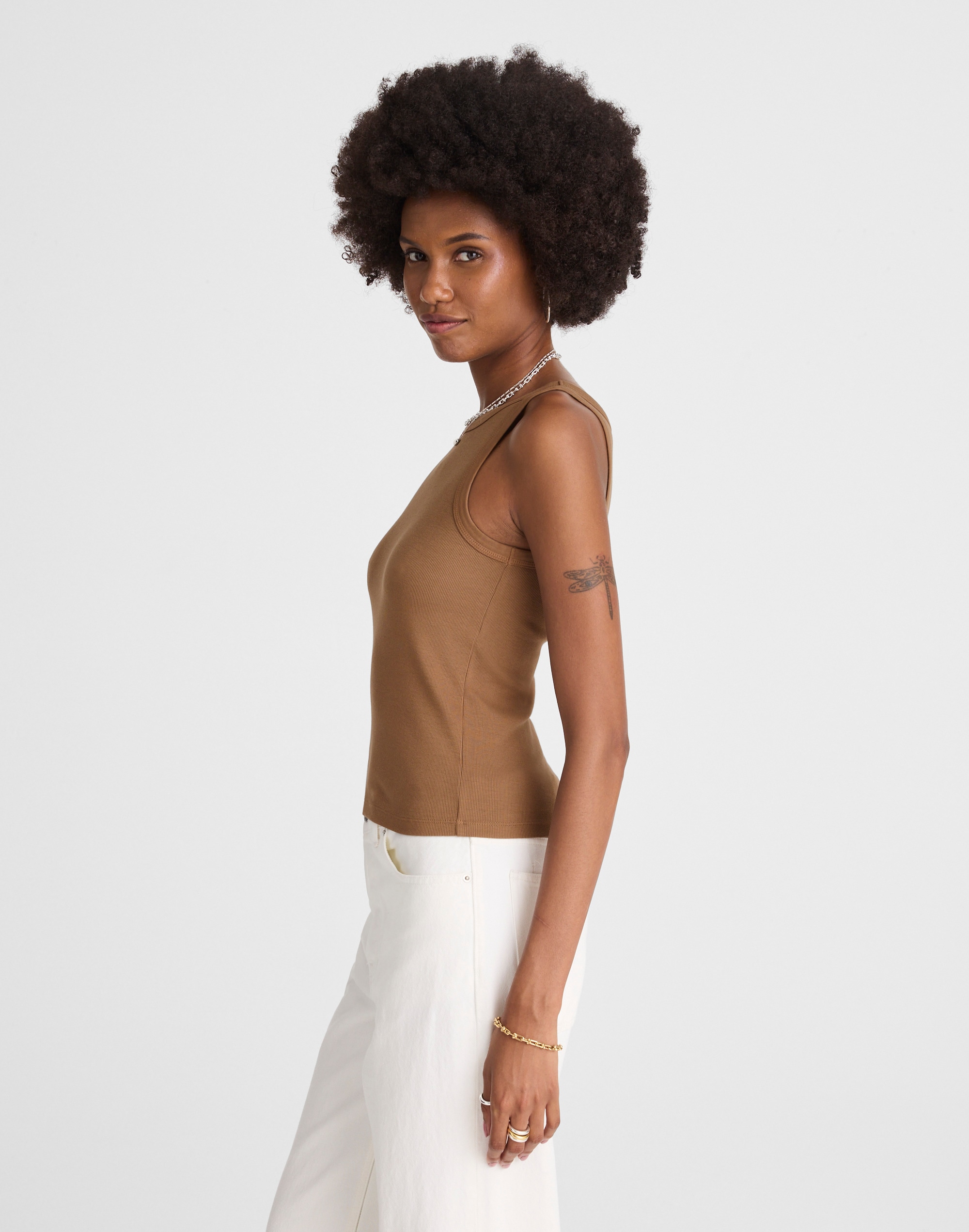 (Re)generative Cotton Essential High-Neck Tank