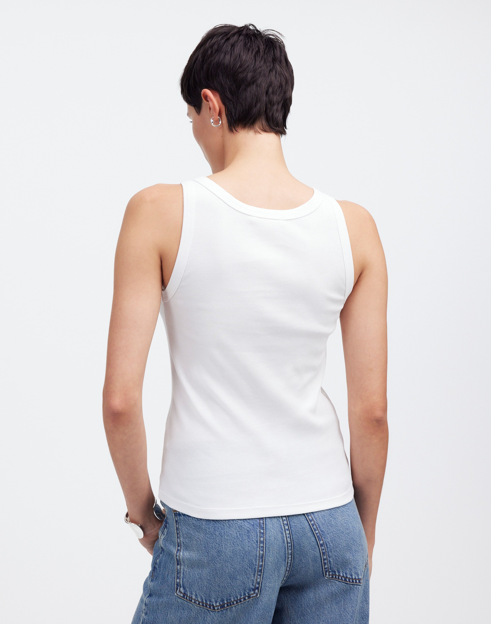 (Re)generative Cotton Essential High-Neck Tank