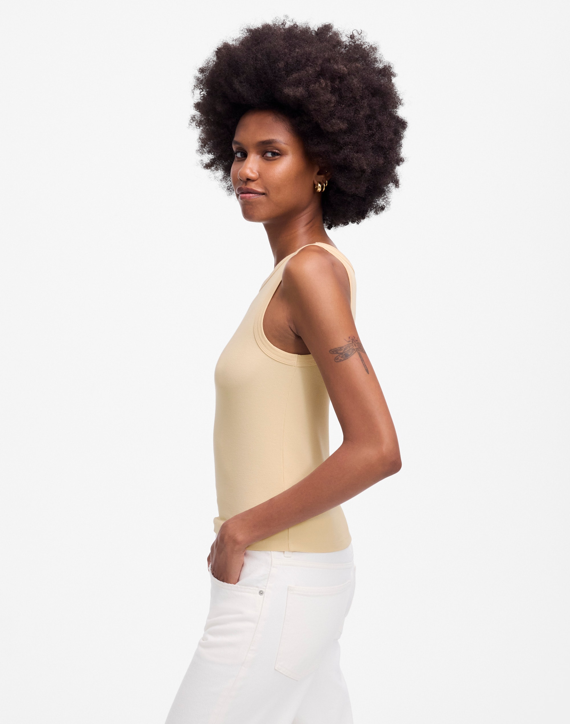 (Re)generative Cotton Essential High-Neck Tank